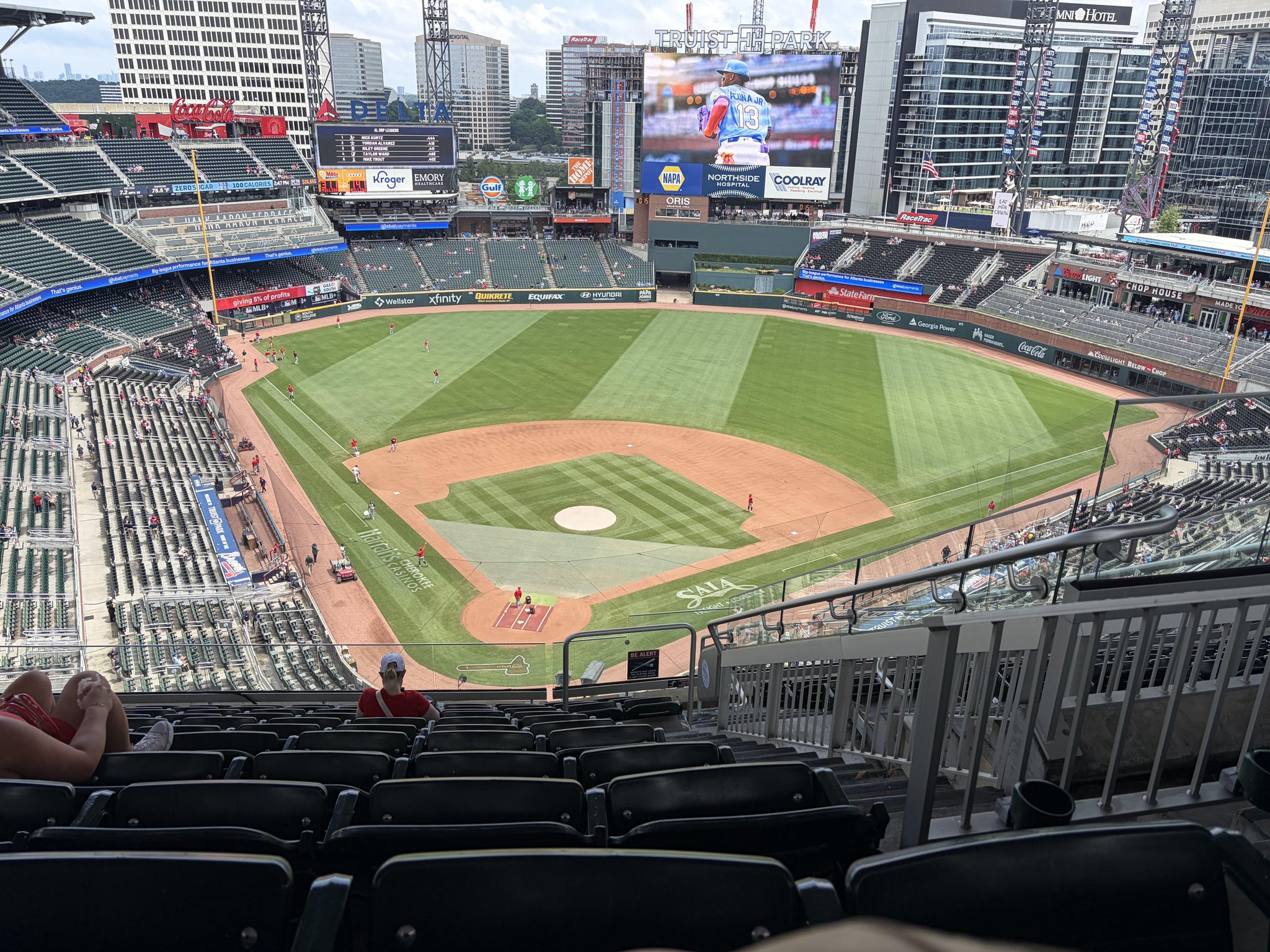 Real Fan View taken from Section 425 at Truist Park by Kristen T