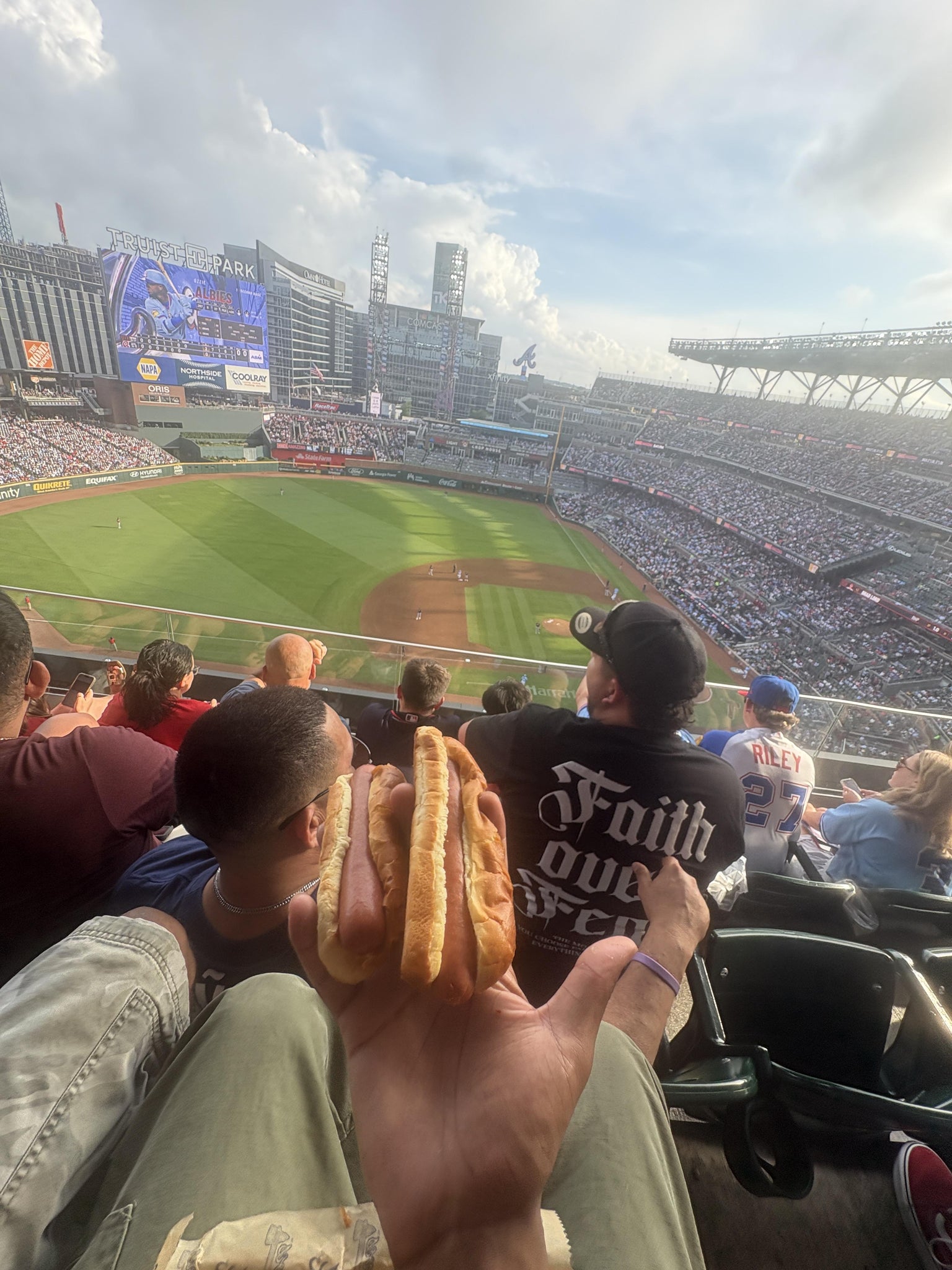 Real Fan View taken from Section 433 at Truist Park by Zion H