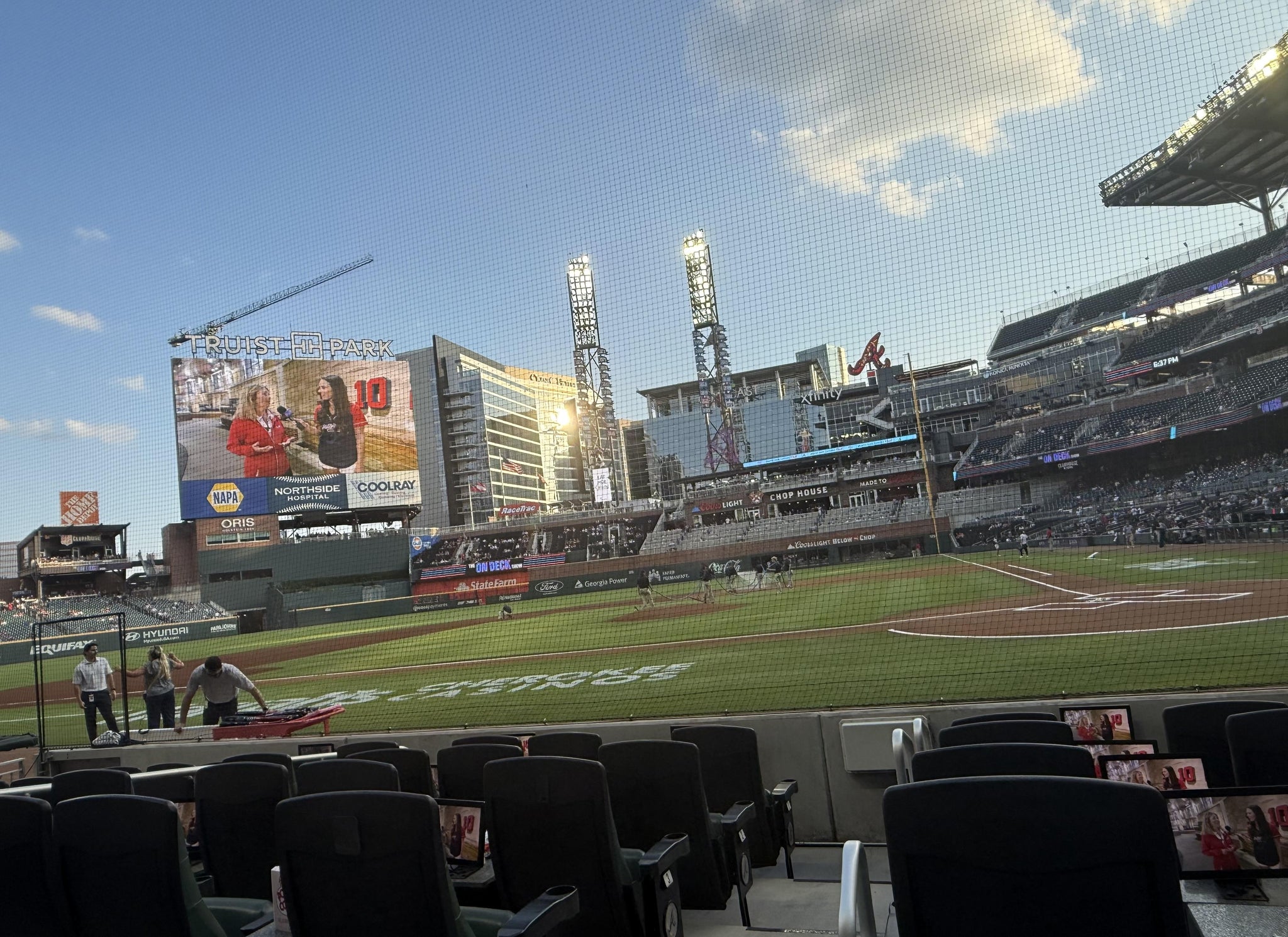 Real Fan View taken from Delta Chairman Club 29 at Truist Park by Joseph A