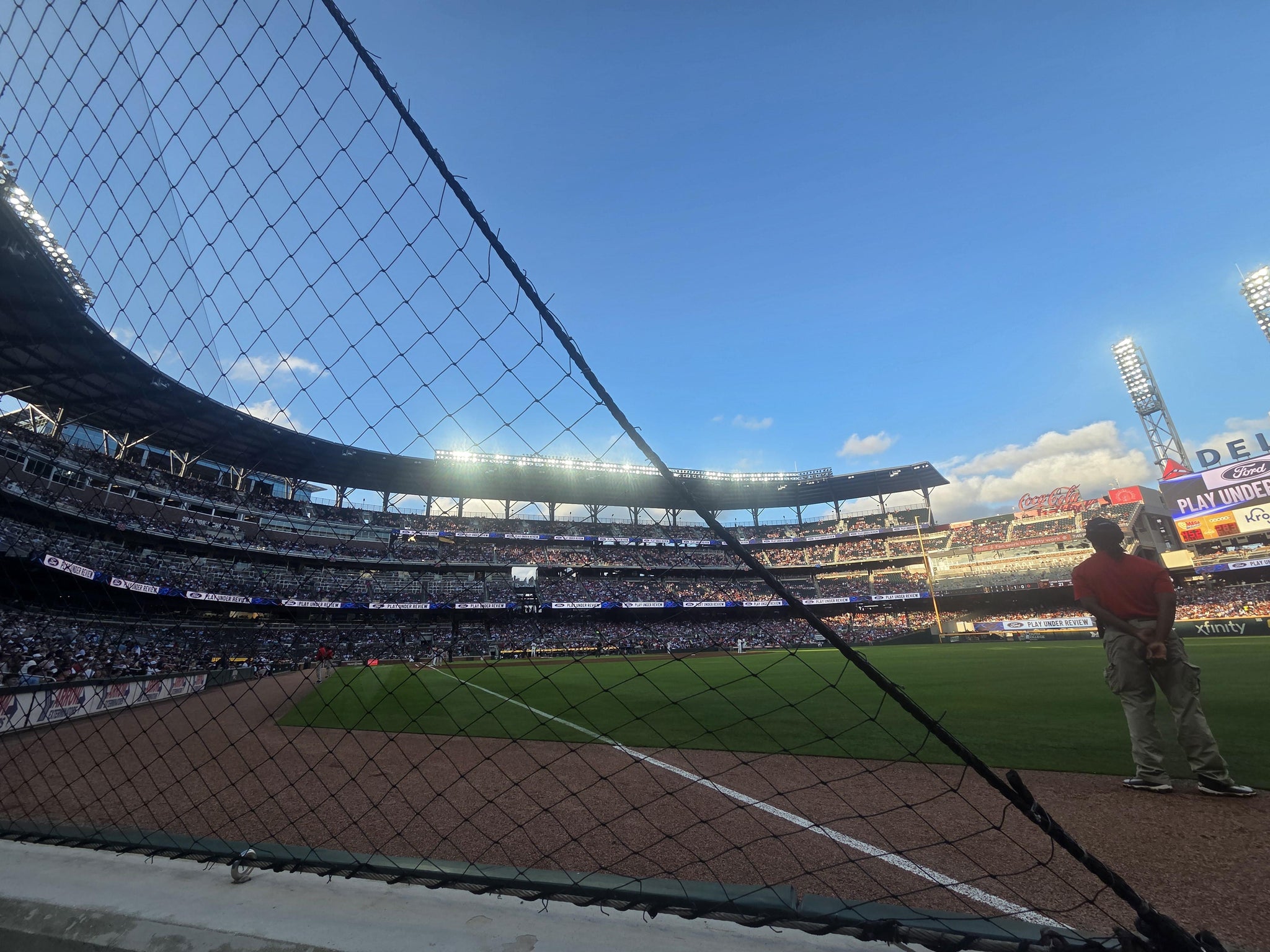 Real Fan View taken from Dugout Corner 10 at Truist Park by Anonymous User