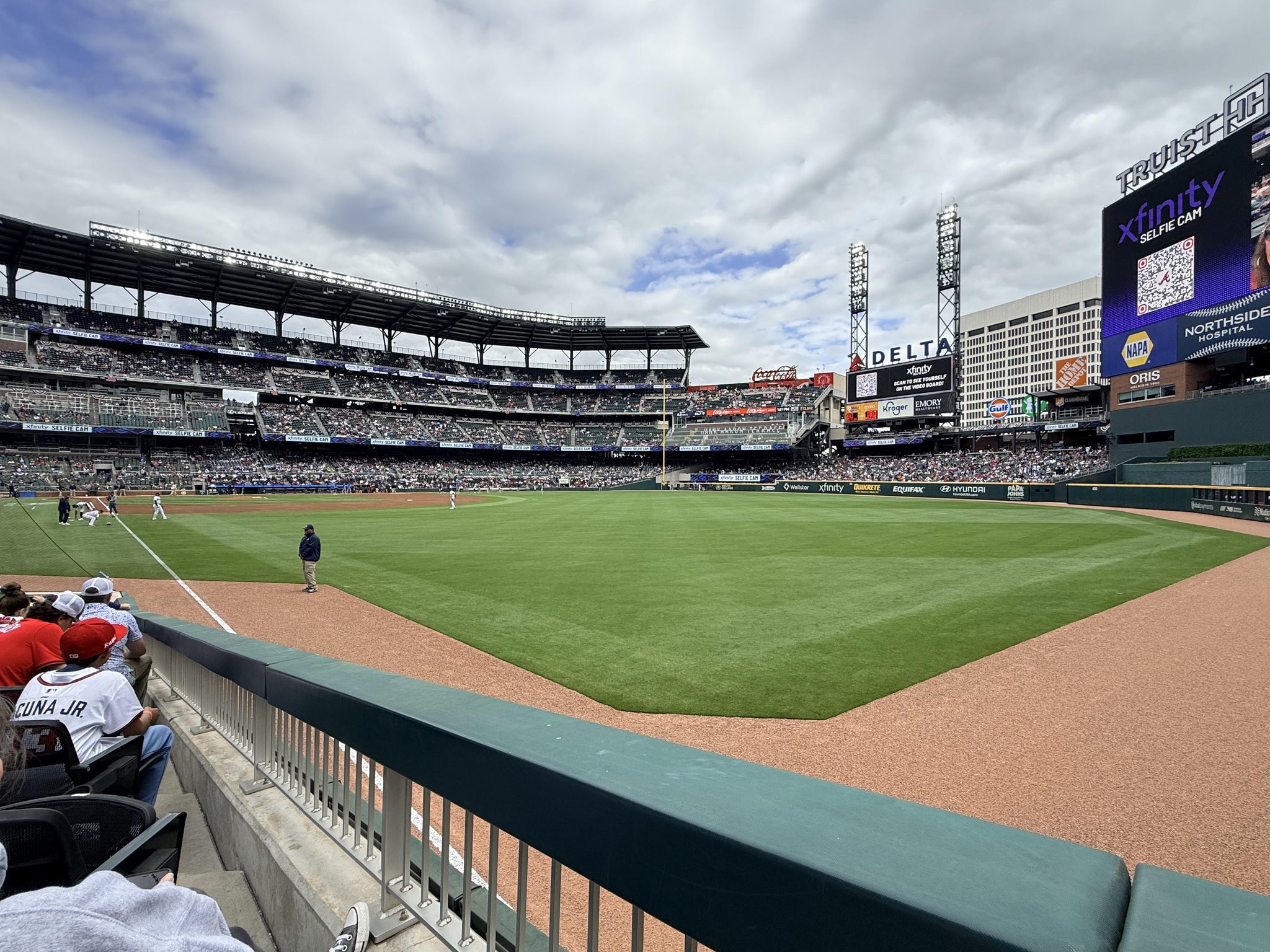 Real Fan View taken from Dugout Corner 10 at Truist Park by Barry B