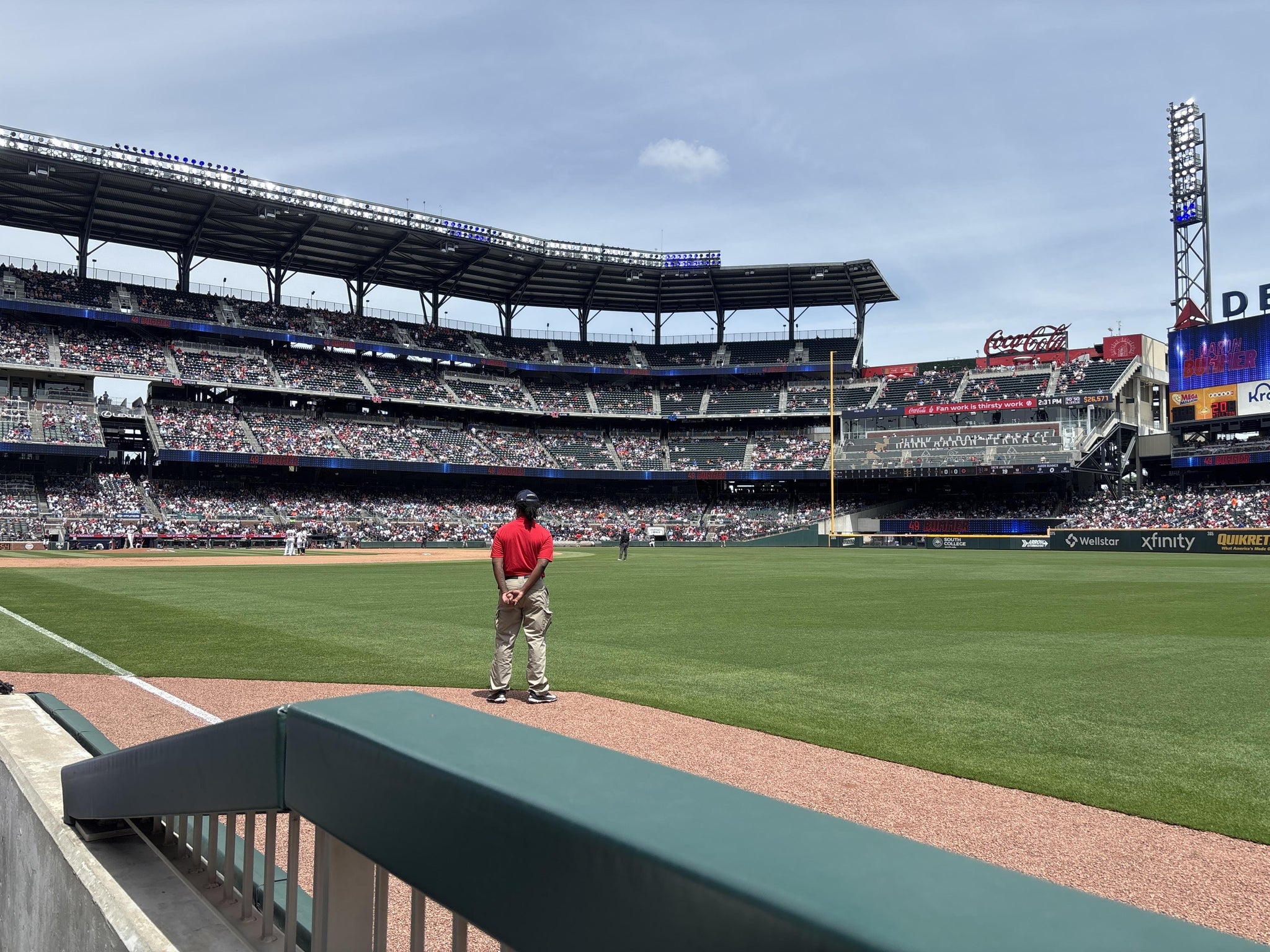 Real Fan View taken from Dugout Corner 10 at Truist Park by Matthew F