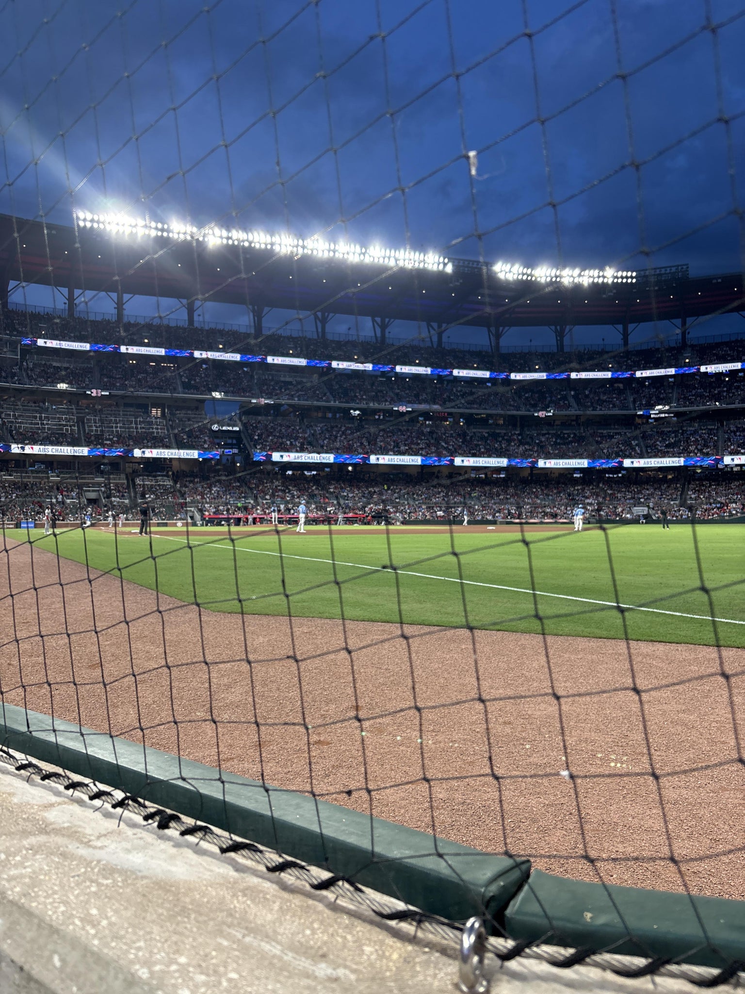 Real Fan View taken from Dugout Corner 11 at Truist Park by Chet S