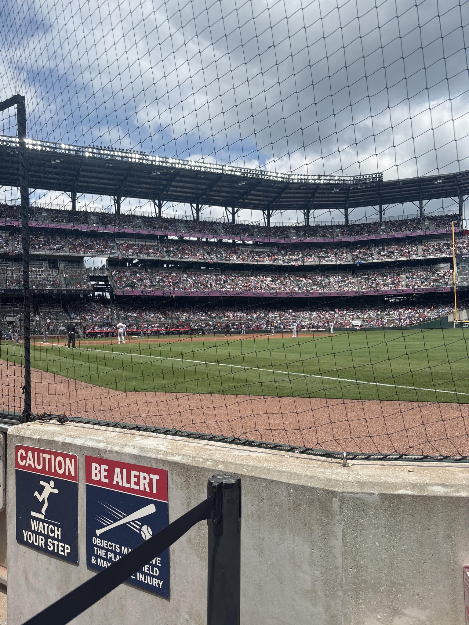 Real Fan View taken from Dugout Corner 11 at Truist Park by Anonymous User