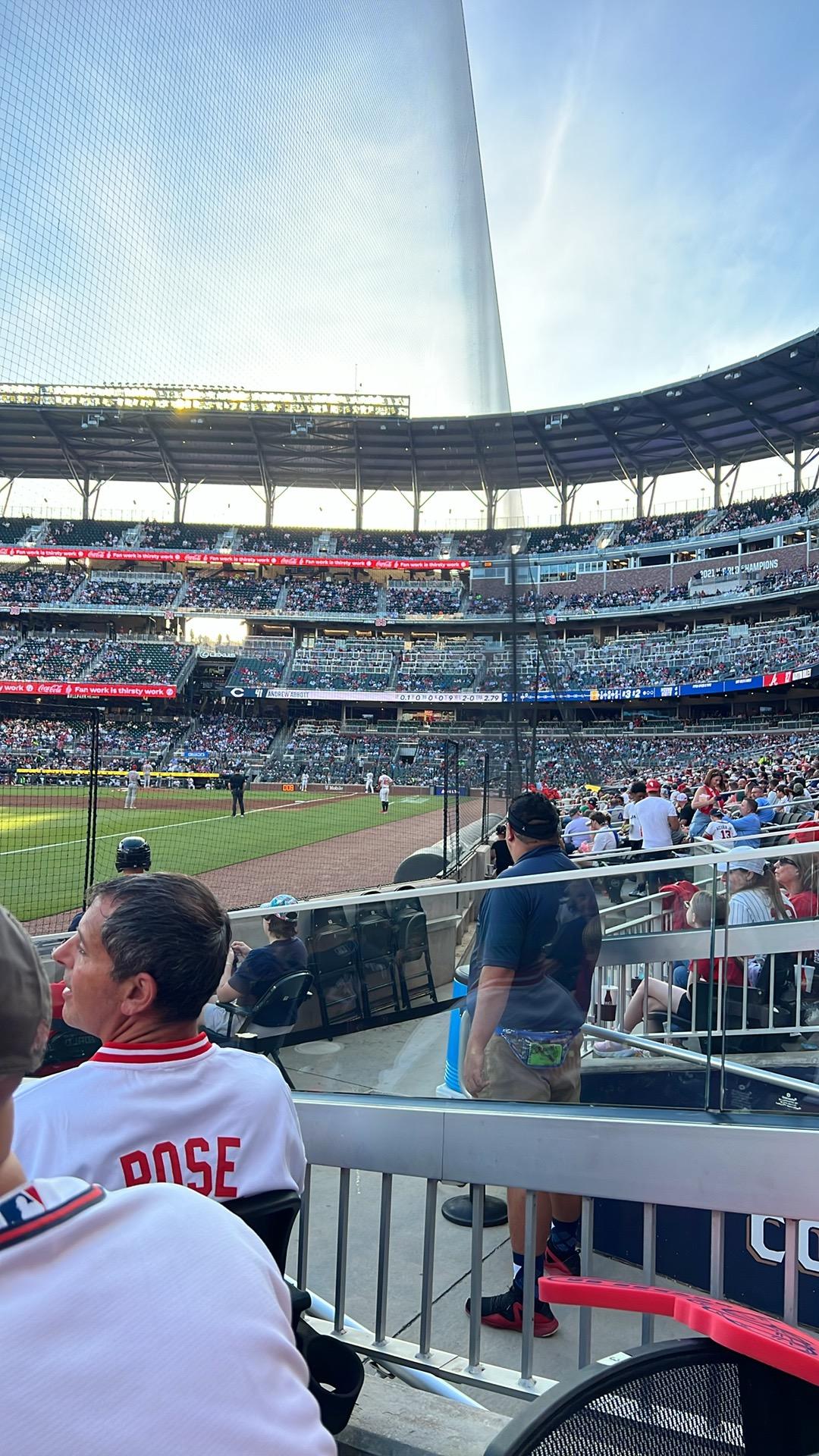 Real Fan View taken from Dugout Corner 41 at Truist Park by Yuyang T