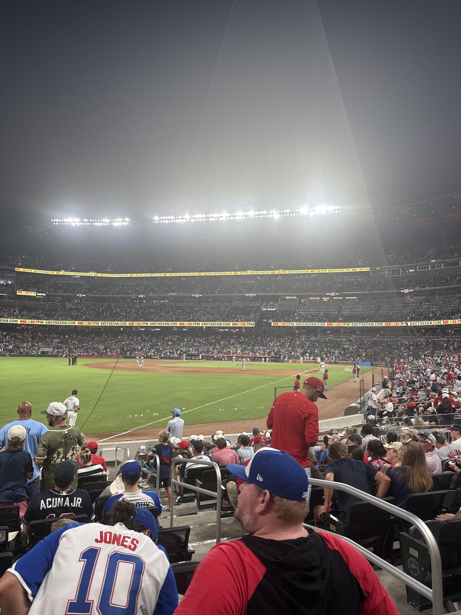 Real Fan View taken from Dugout Corner 42 at Truist Park by Ferril S