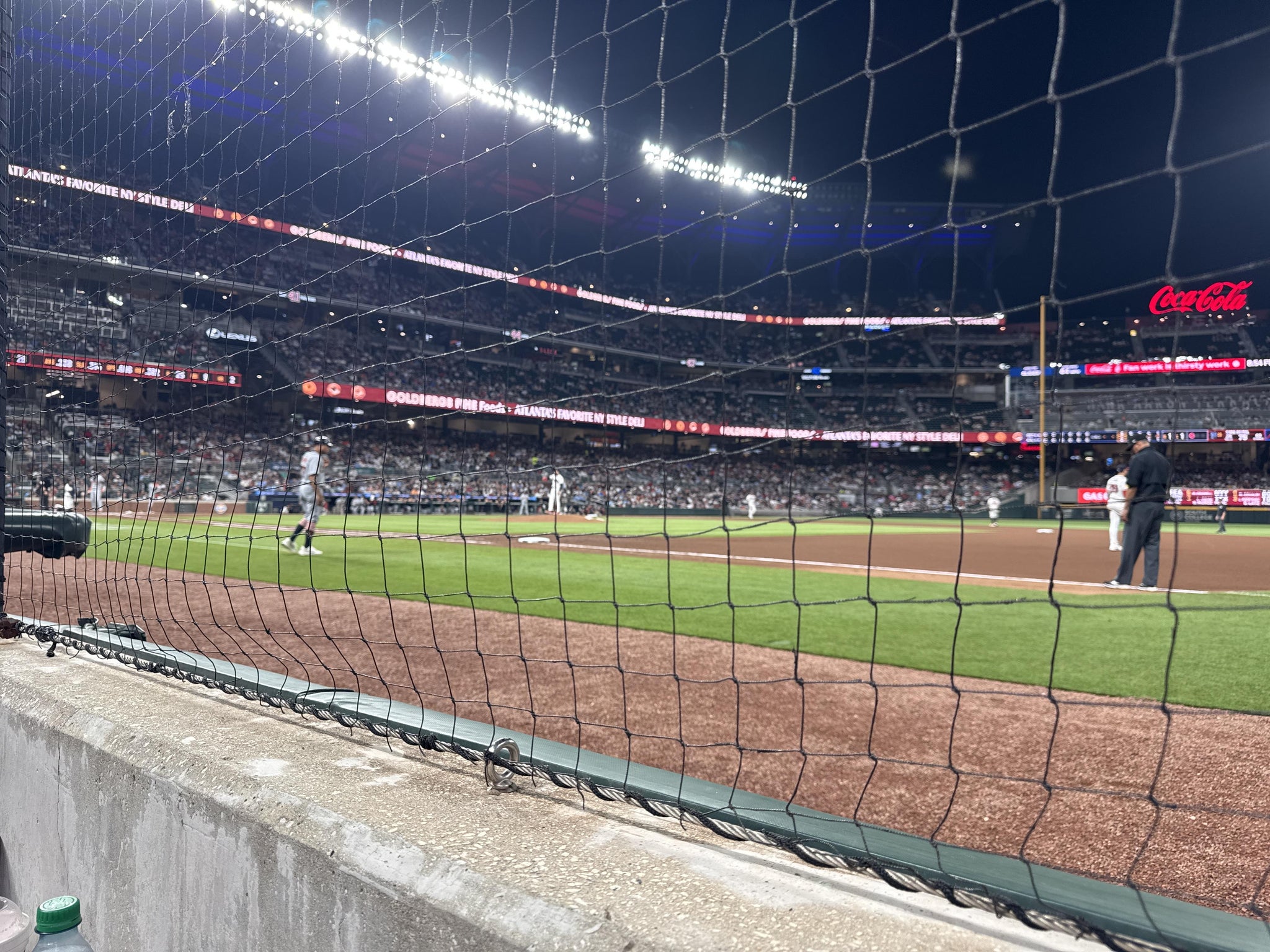 Real Fan View taken from Dugout Infield 16 at Truist Park by Bill R