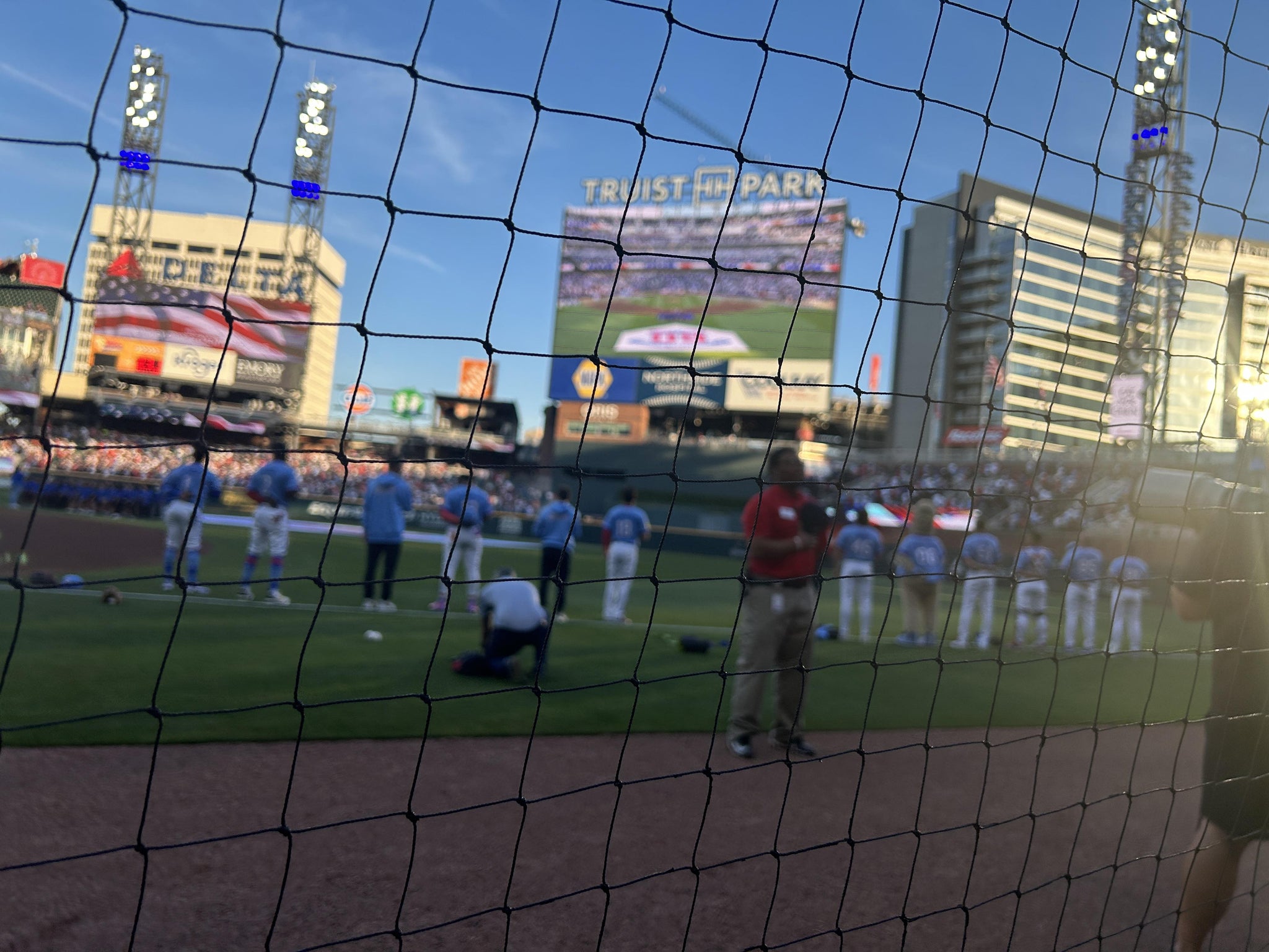 Real Fan View taken from Dugout Infield 16 at Truist Park by Anne H