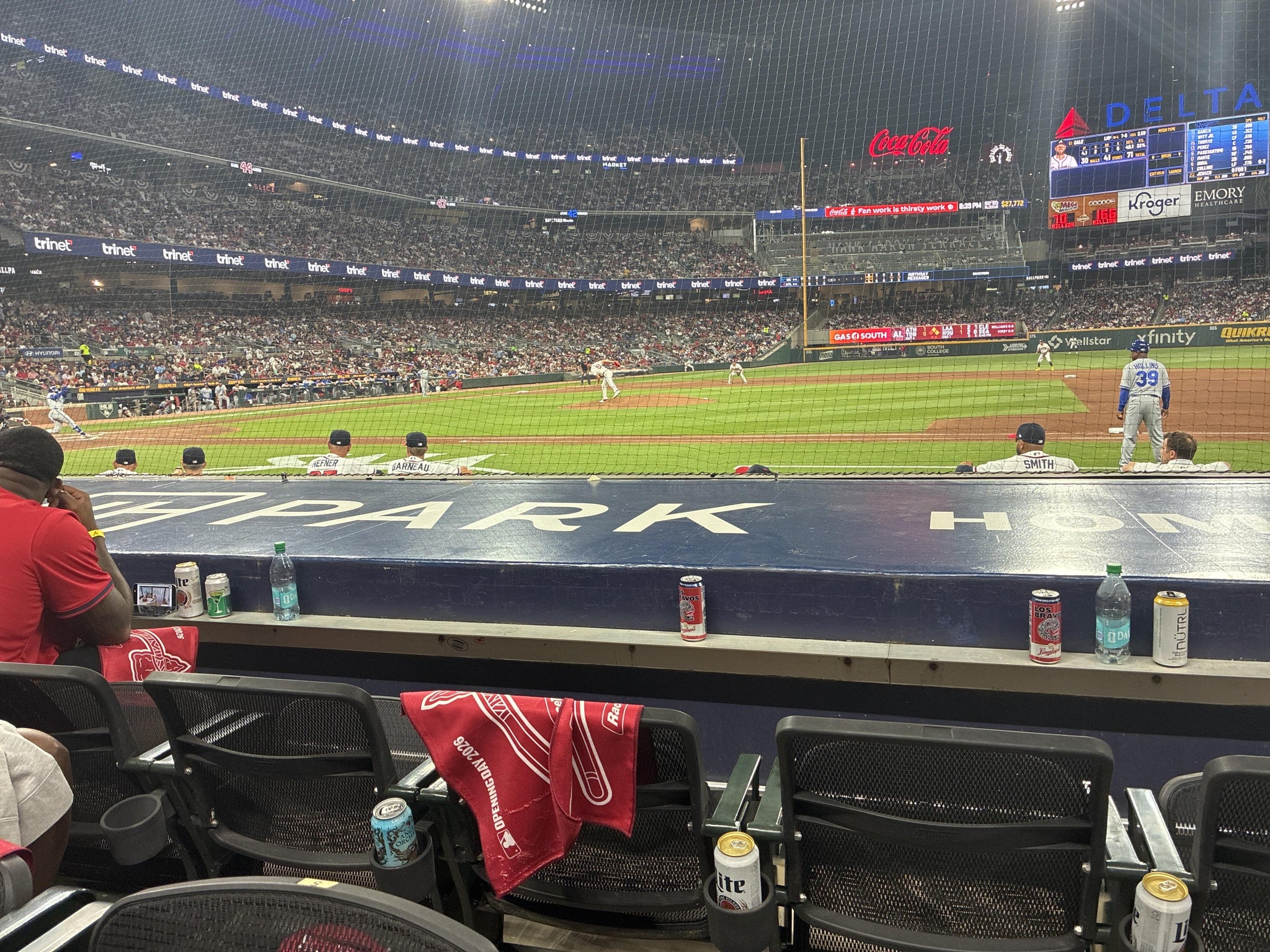 Real Fan View taken from Dugout Infield 19 at Truist Park by Jeremy M