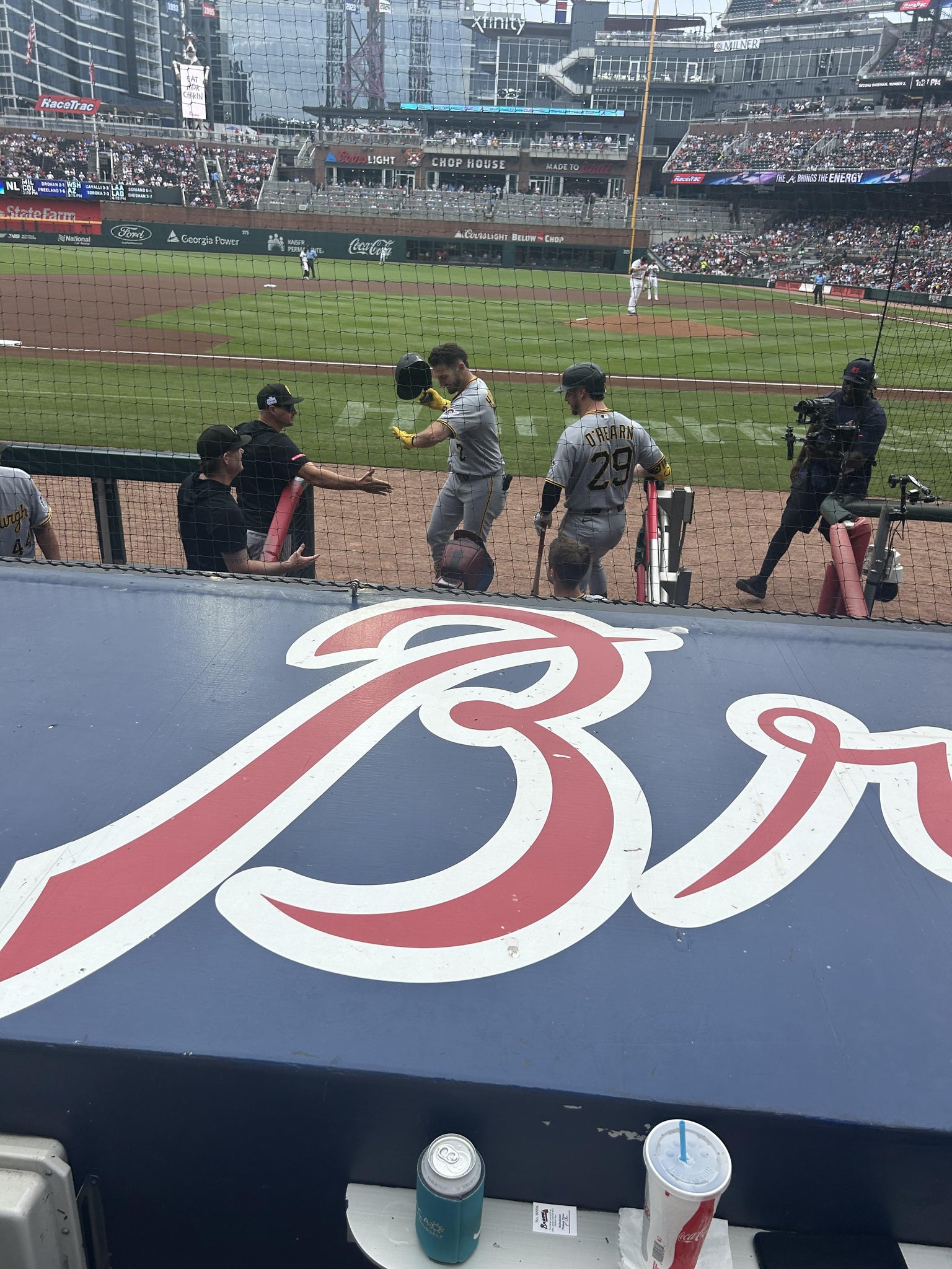 Real Fan View taken from Dugout Infield 31 at Truist Park by William R