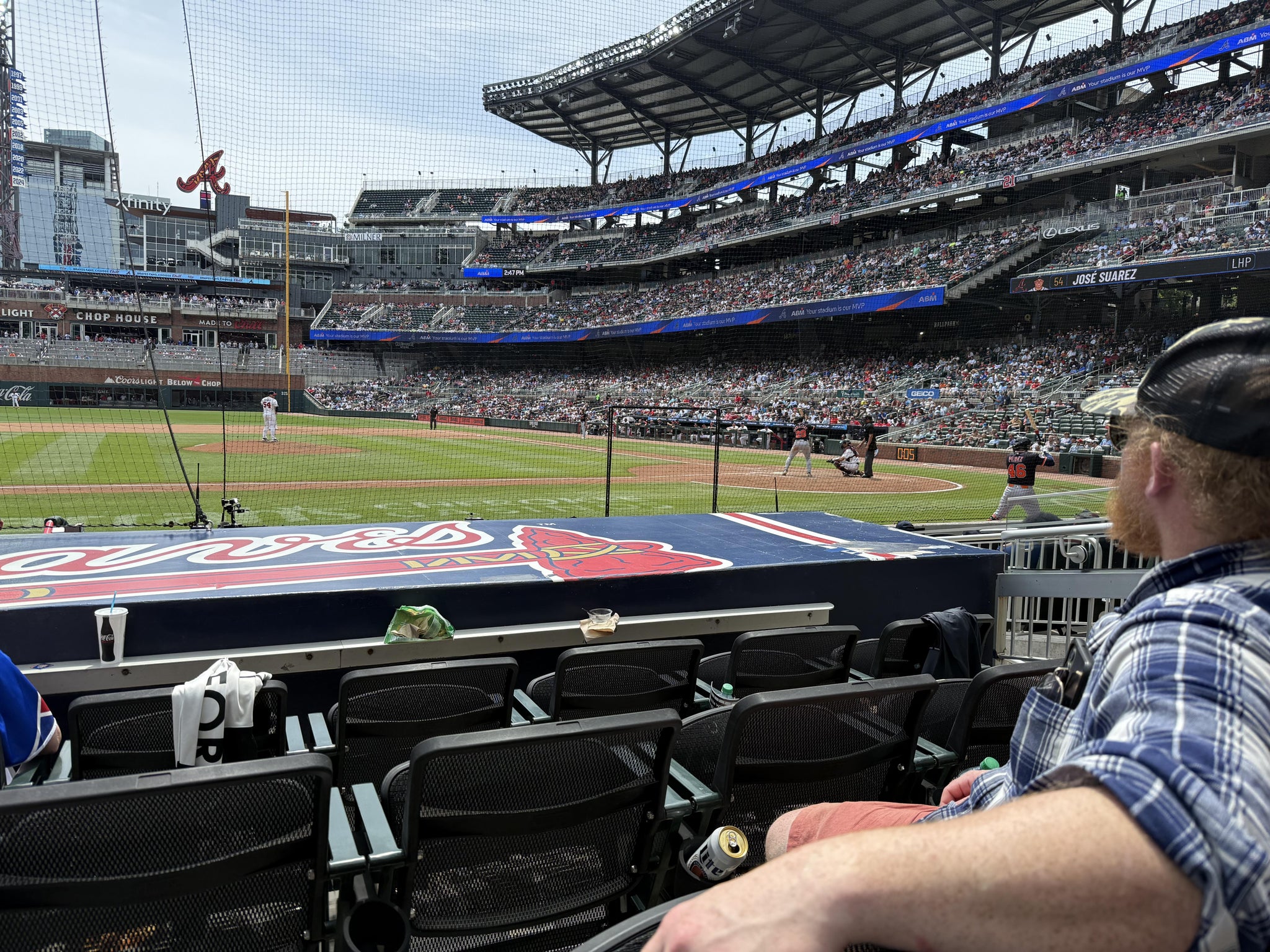 Real Fan View taken from Dugout Infield 31 at Truist Park by Jon L