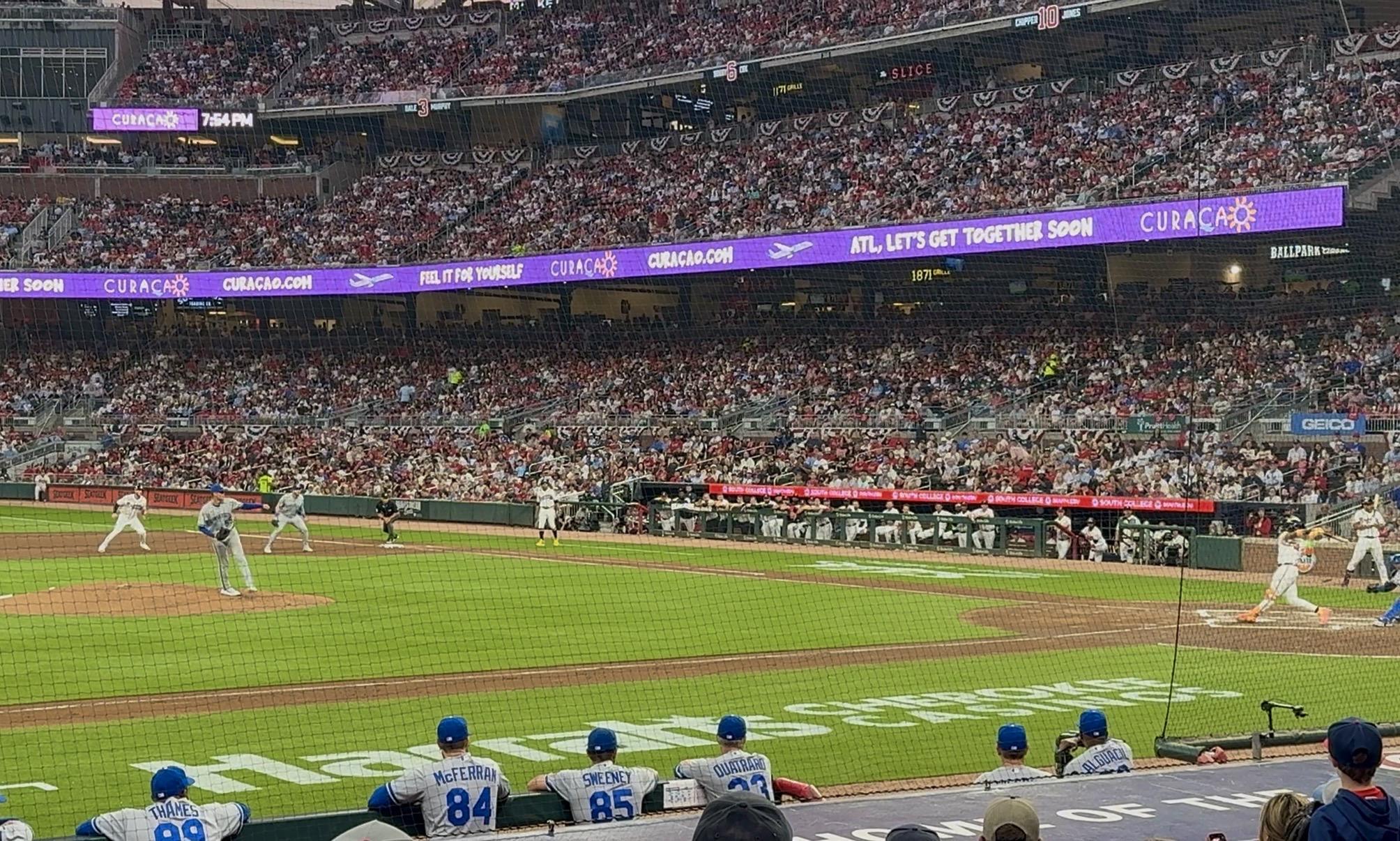 Real Fan View taken from Dugout Infield 33 at Truist Park by George M