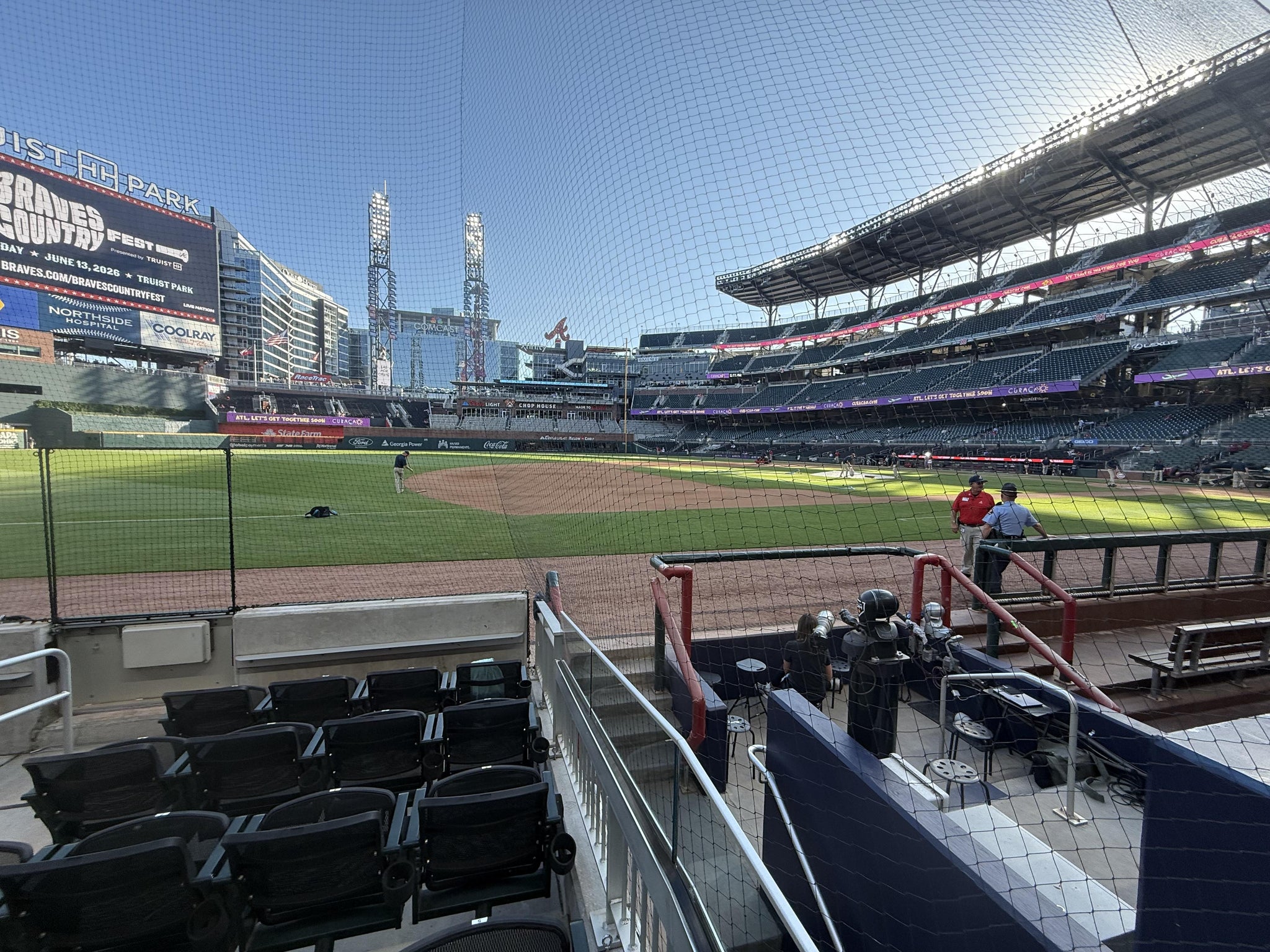 Real Fan View taken from Dugout Infield 35 at Truist Park by Aaron A