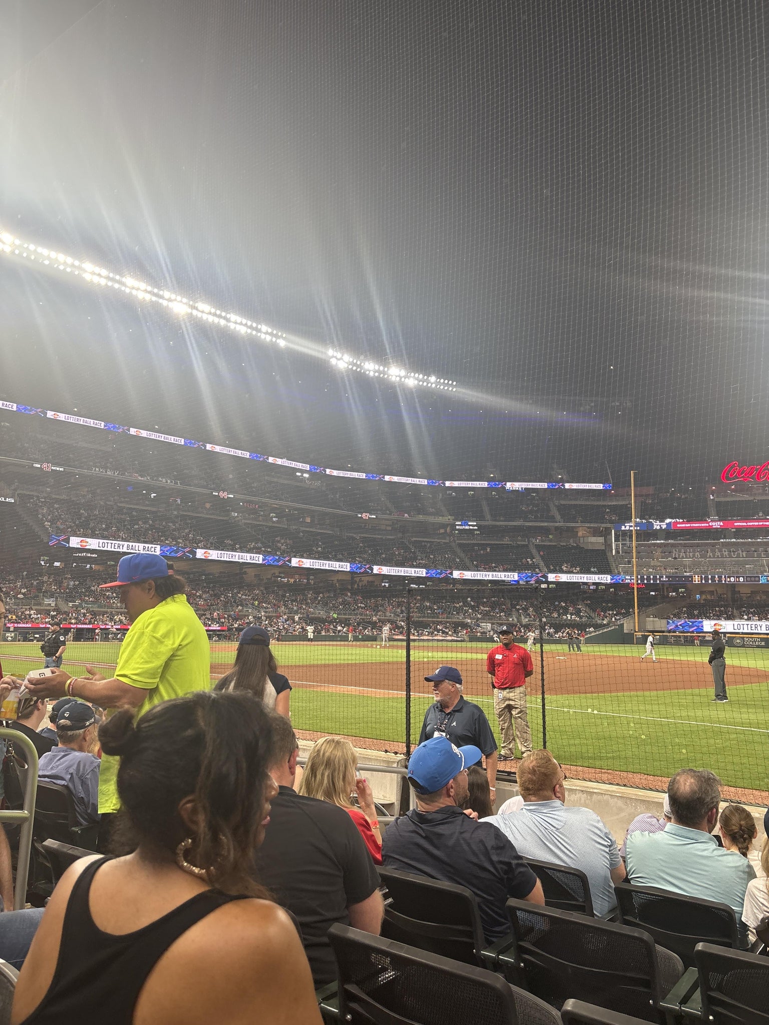 Vue réelle des fans prise de la Dugout Reserved 15 au site Truist Park par Nicholas R