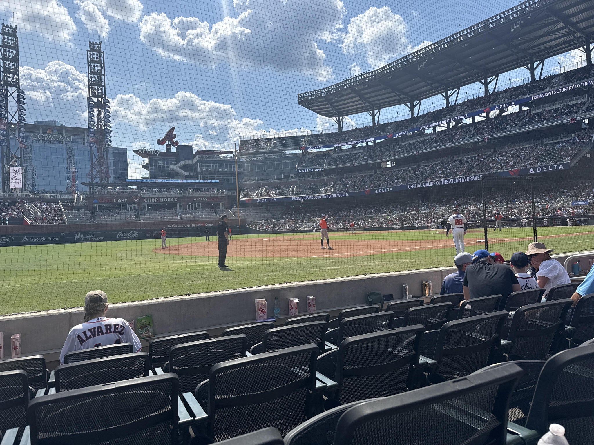 Real Fan View taken from Dugout Reserved 36 at Truist Park by Ebony N