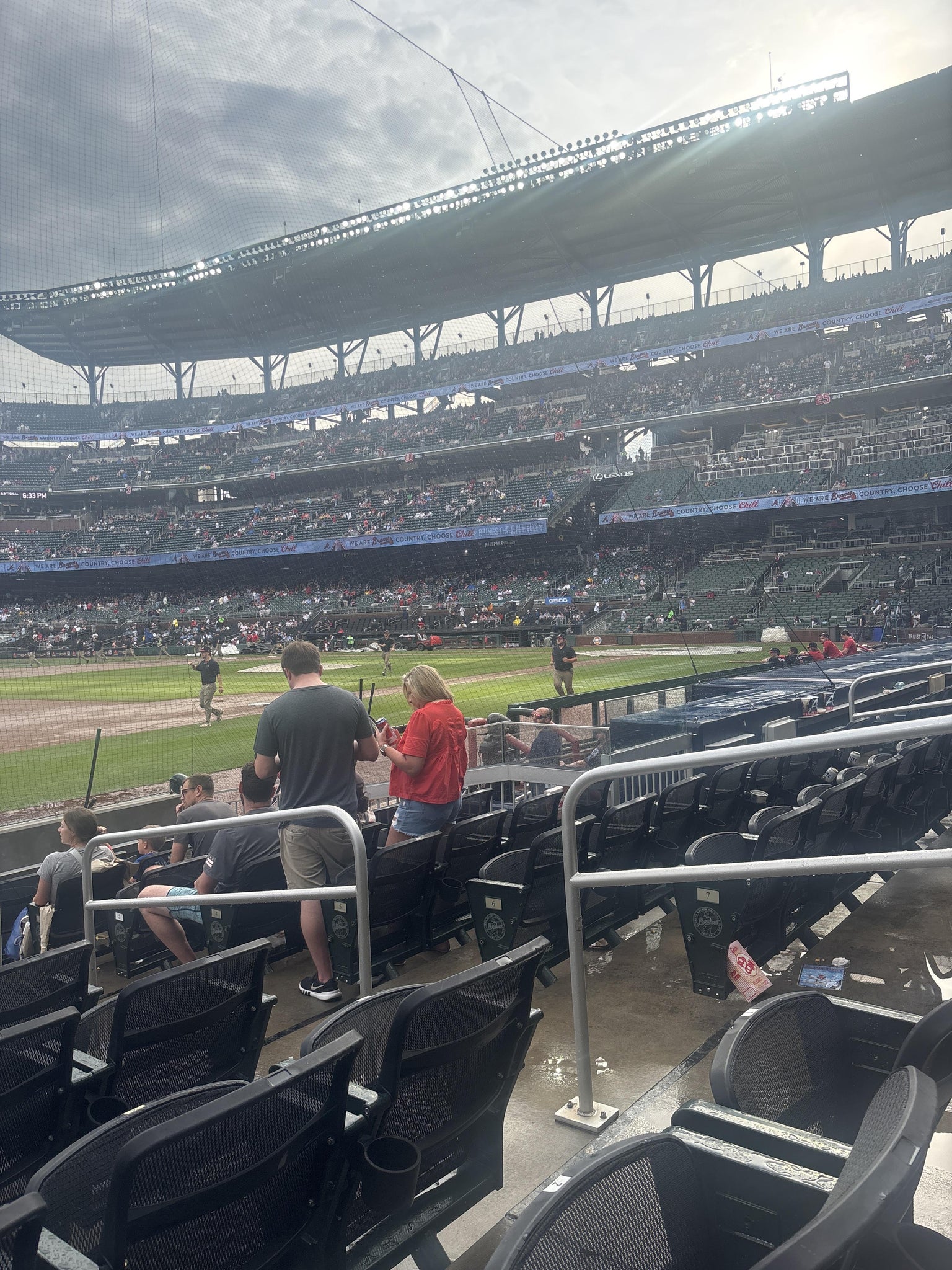 Real Fan View taken from Dugout Reserved 36 at Truist Park by James M