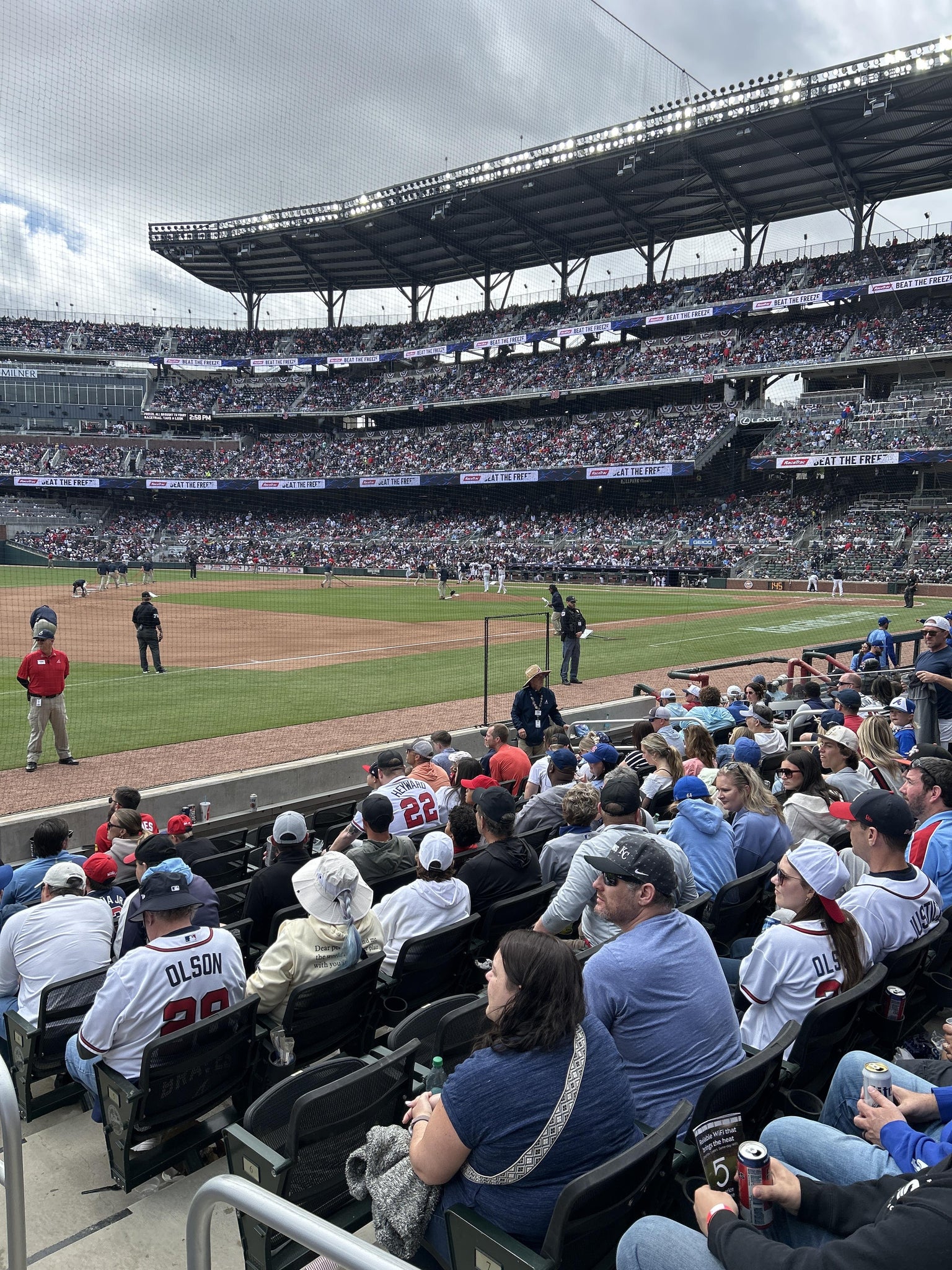 Real Fan View taken from Dugout Reserved 37 at Truist Park by Kody J