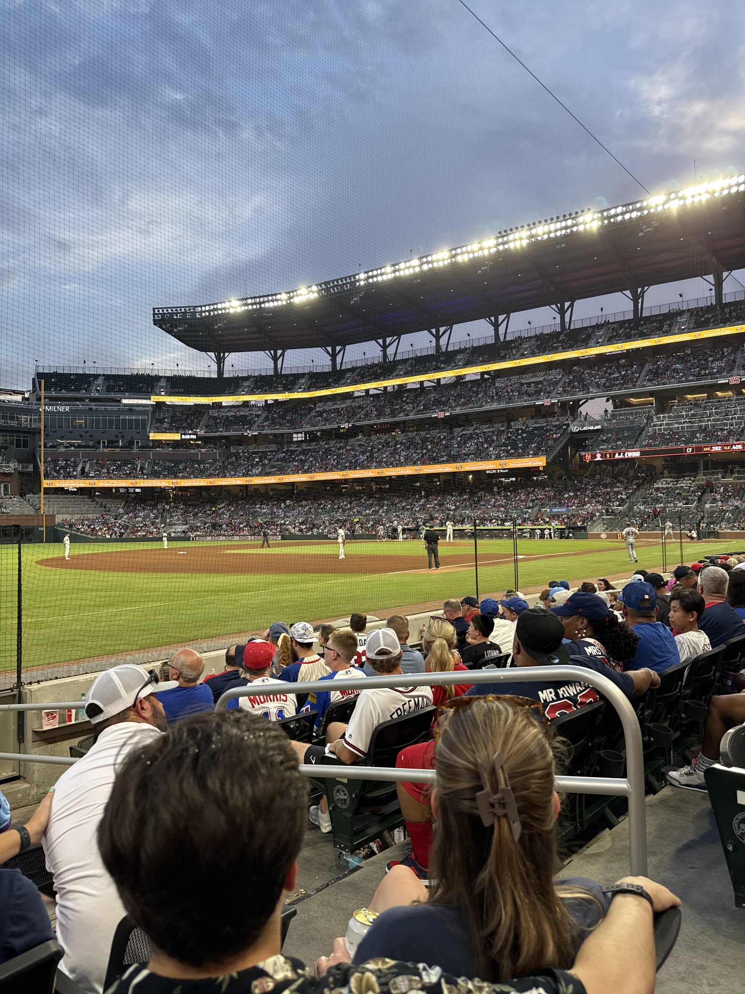 Vue réelle des fans prise de la Dugout Reserved 38 au site Truist Park par Devin N