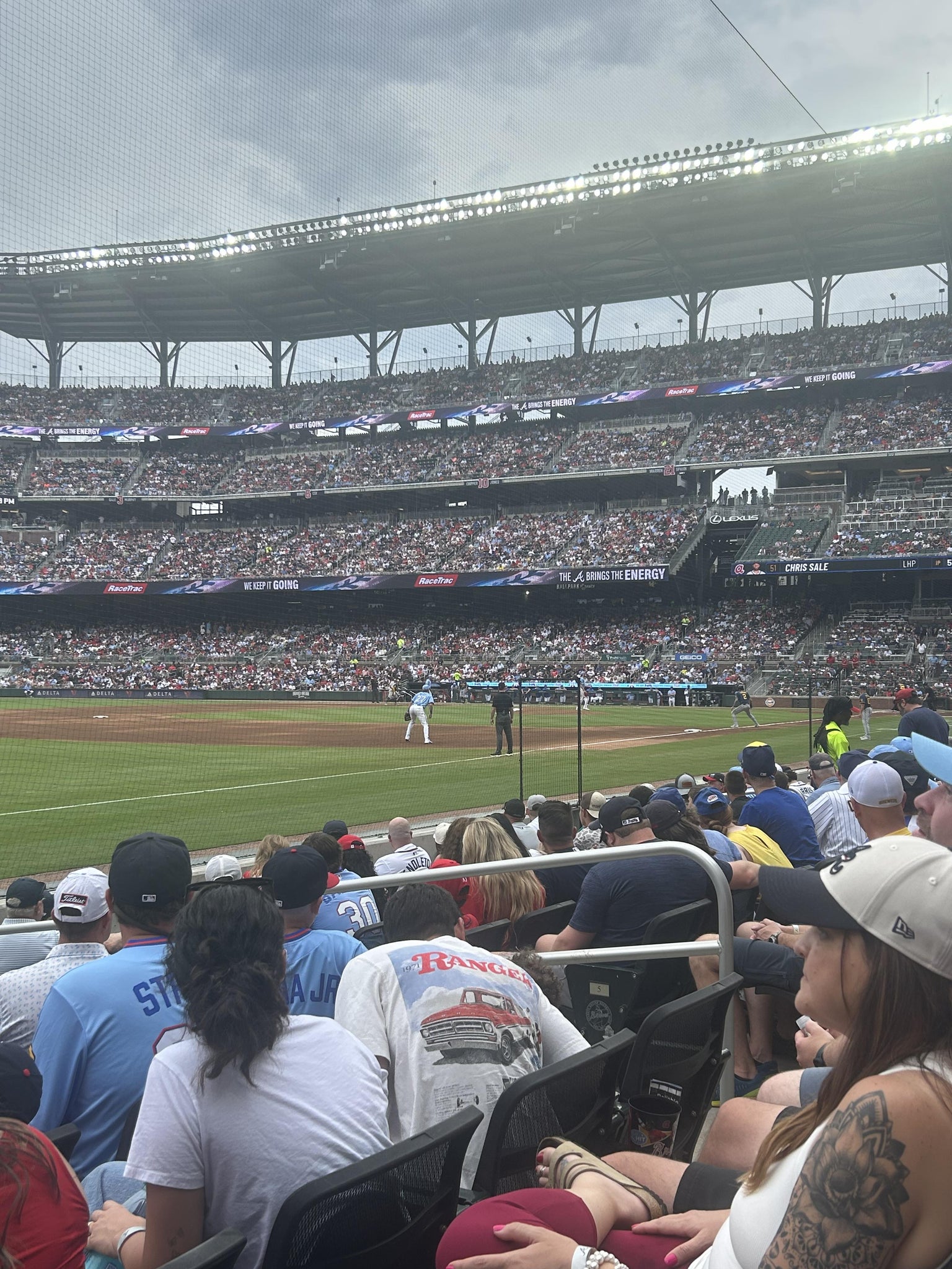 Real Fan View taken from Dugout Reserved 39 at Truist Park by Nate R