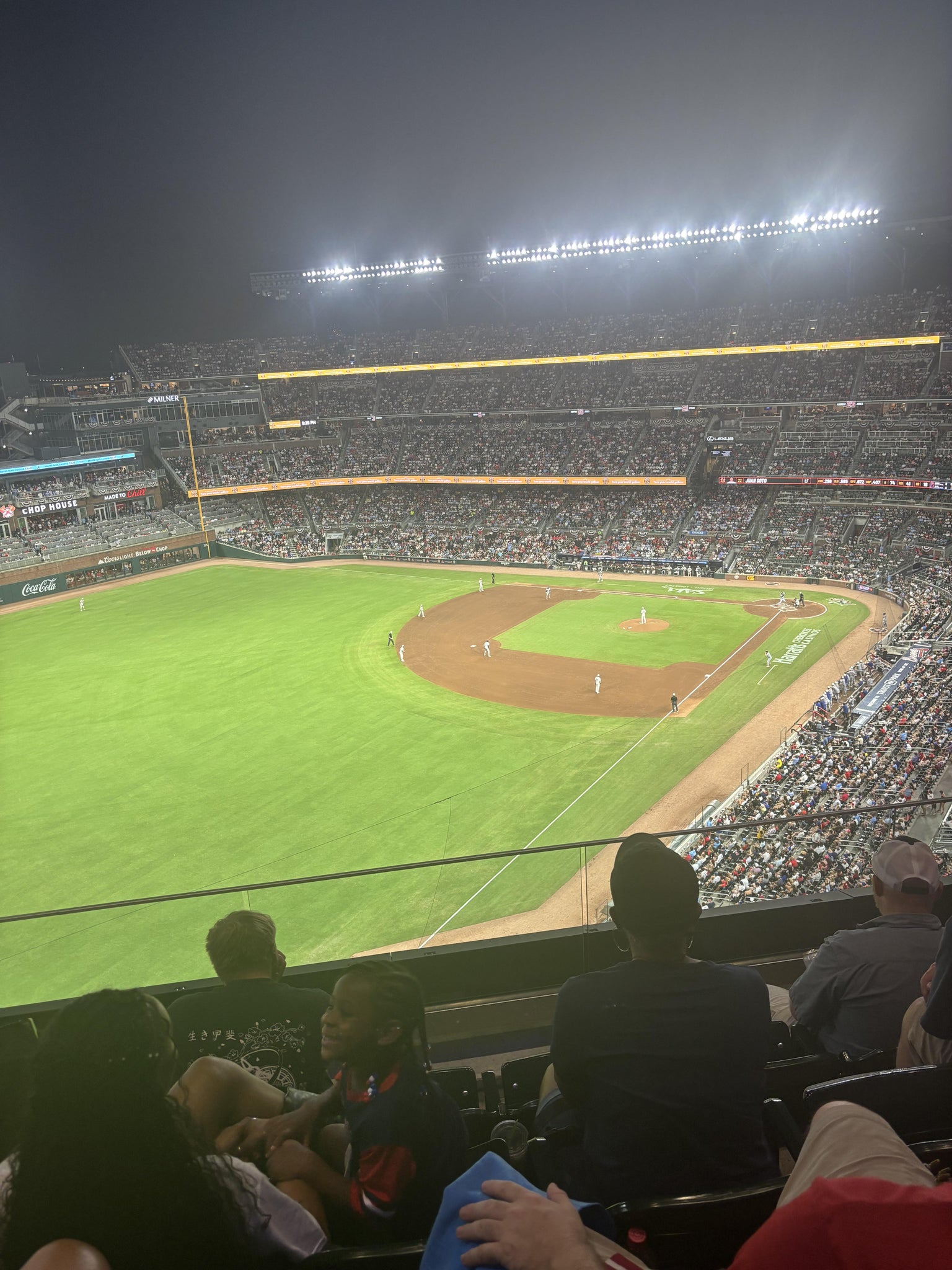 Real Fan View taken from GA Seating at Truist Park by Sandra B