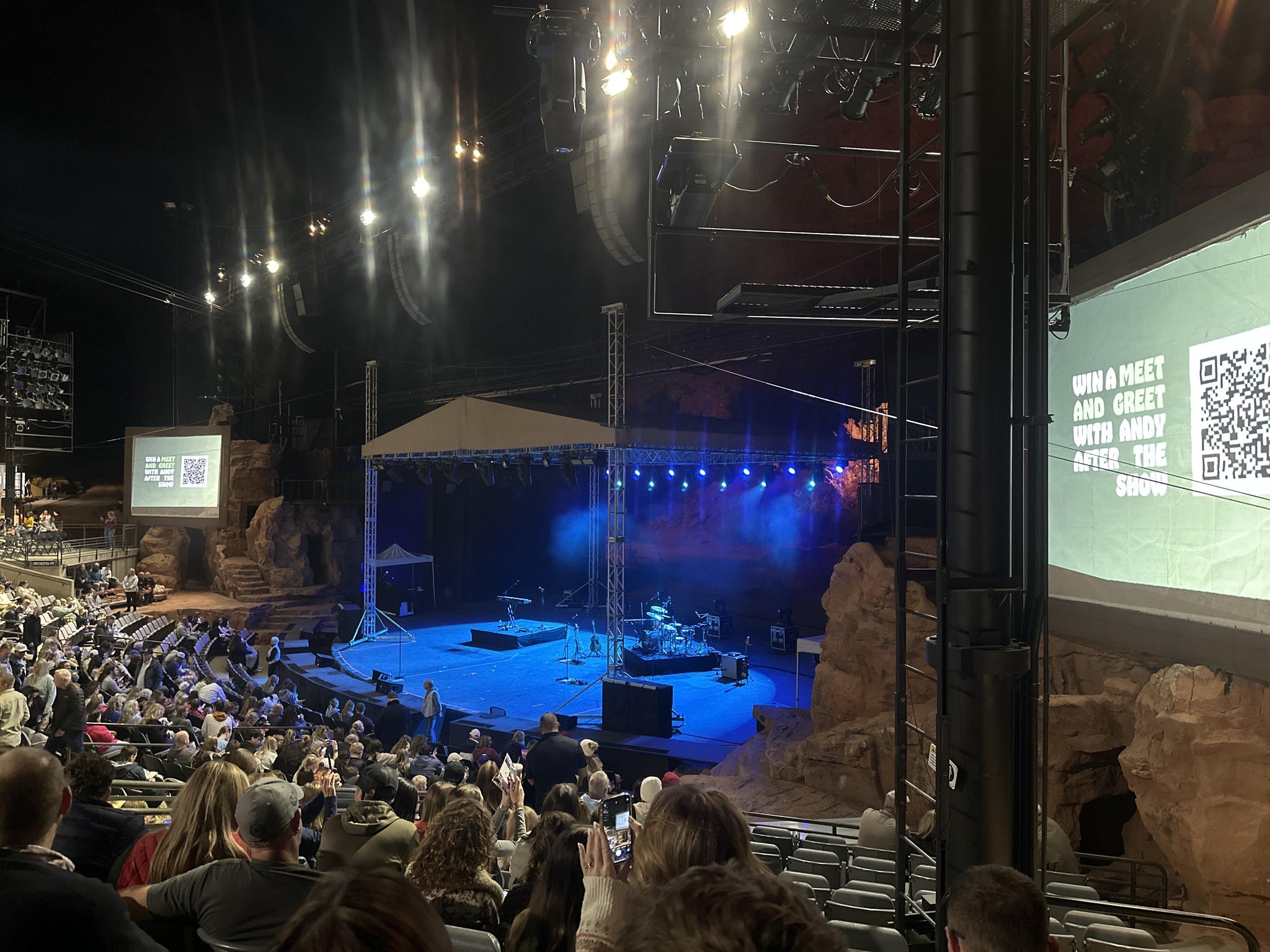 Real Fan View taken from Right at Tuacahn Amphitheatre and Center for the Arts by Dustin B