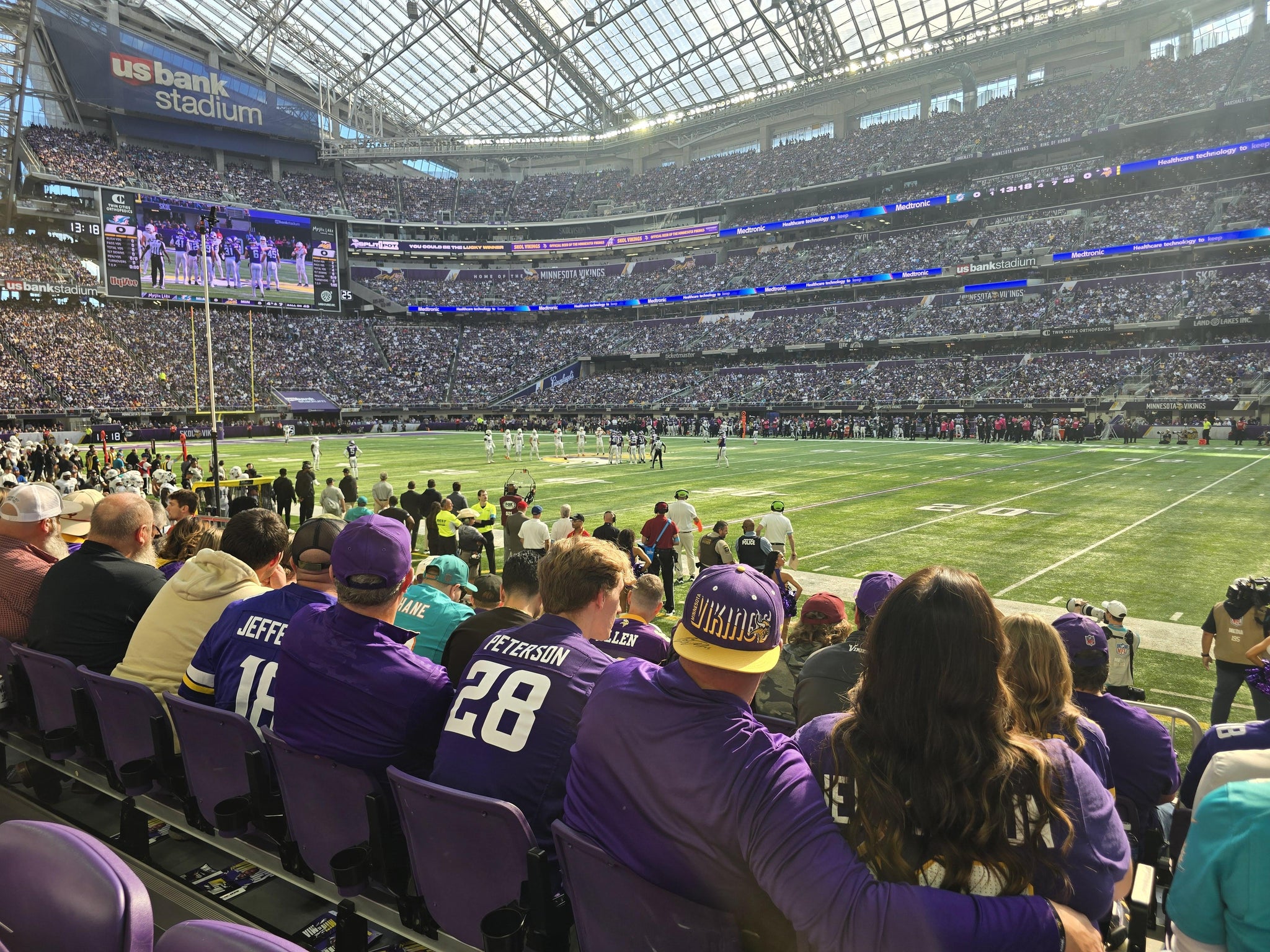 Real Fan View taken from Section 106 at U.S. Bank Stadium by Zeeks C