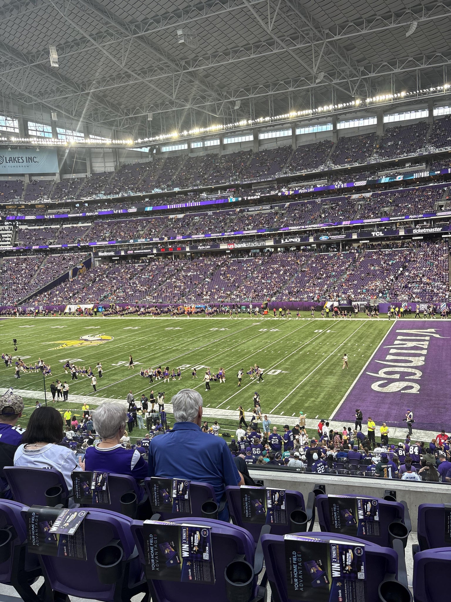 Real Fan View taken from Section 126 at U.S. Bank Stadium by Kiana E