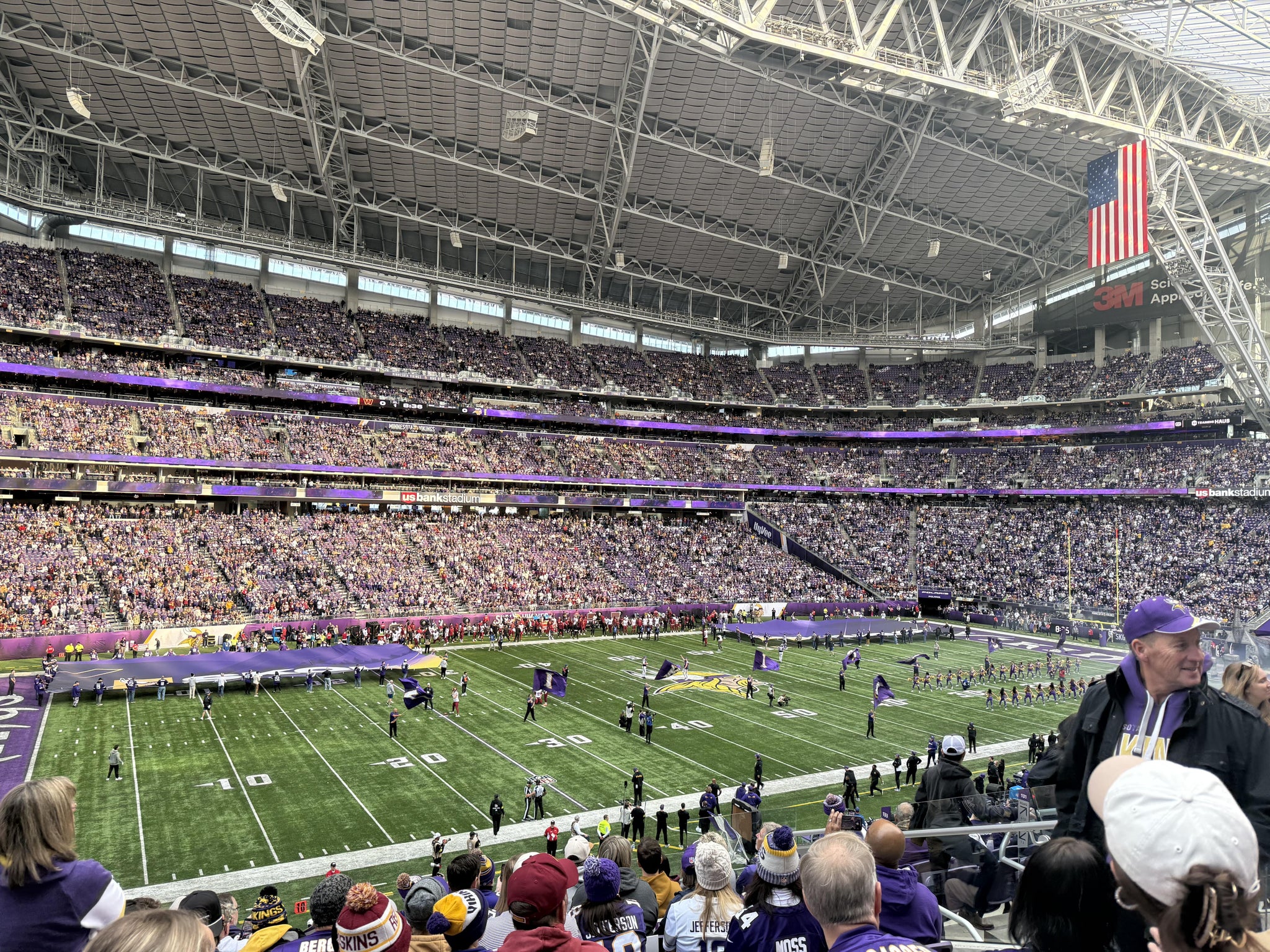 Real Fan View taken from Section 133 at U.S. Bank Stadium by Cameron A