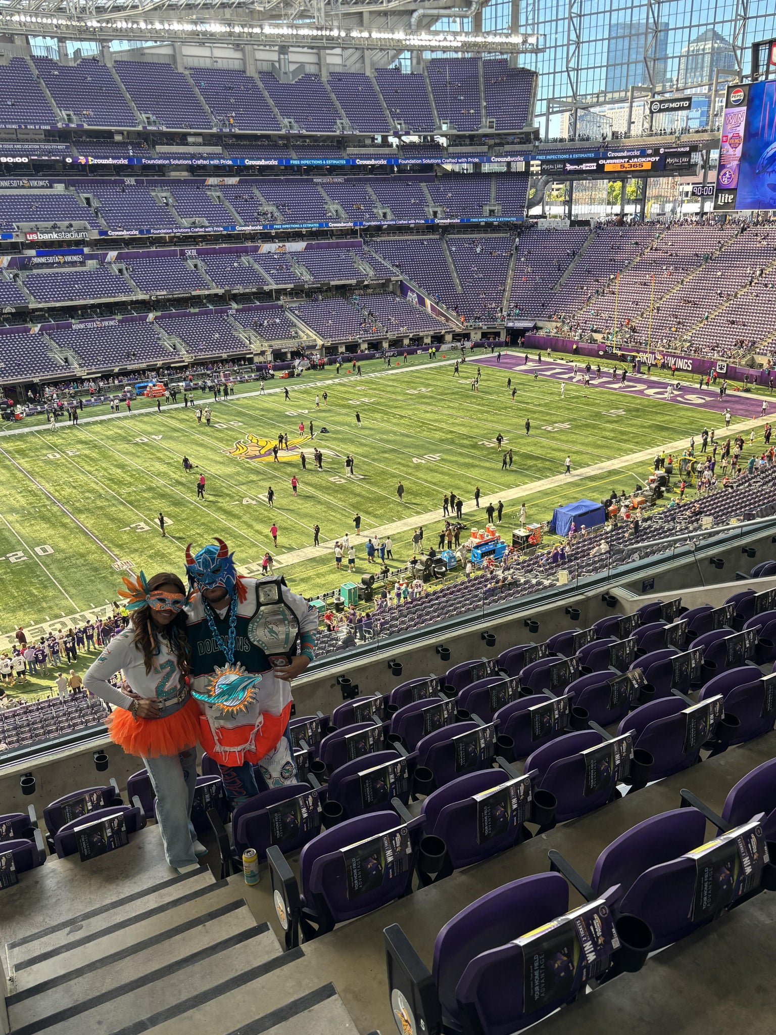 Real Fan View taken from Section 214 at U.S. Bank Stadium by Pedro S