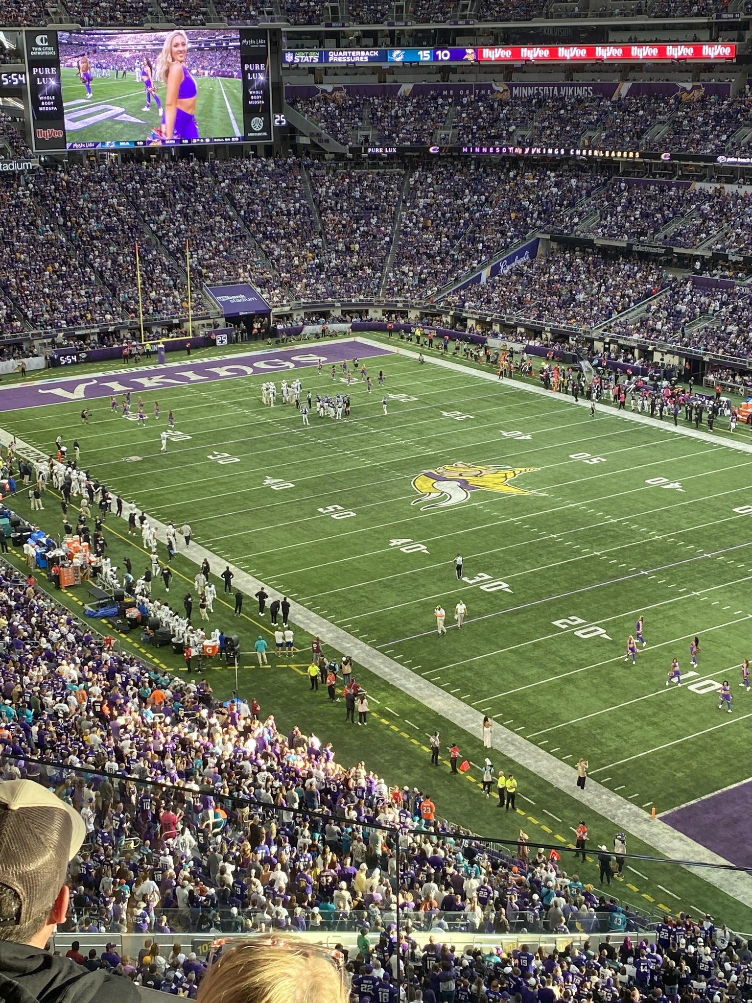 Real Fan View taken from Section 305 at U.S. Bank Stadium by Richard H