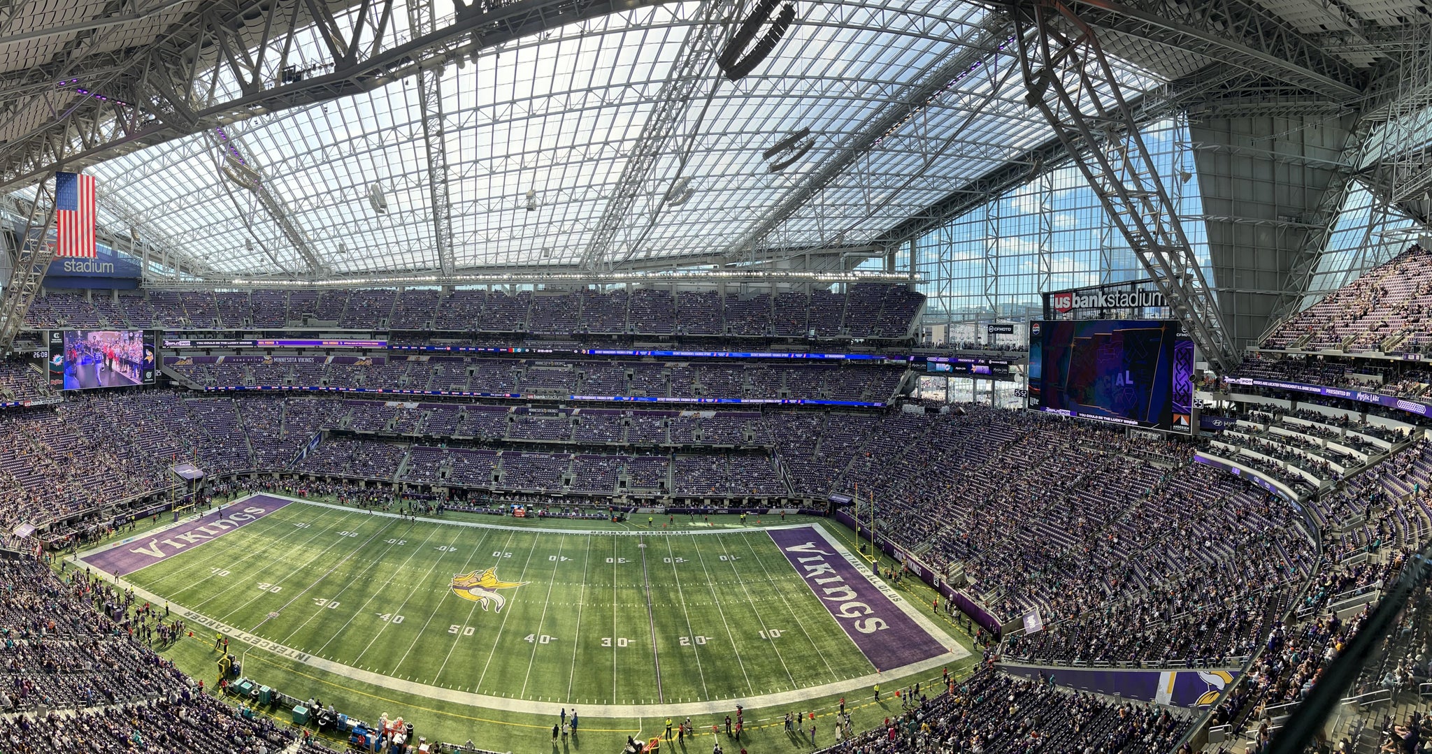 Real Fan View taken from Section 311 at U.S. Bank Stadium by Dan K