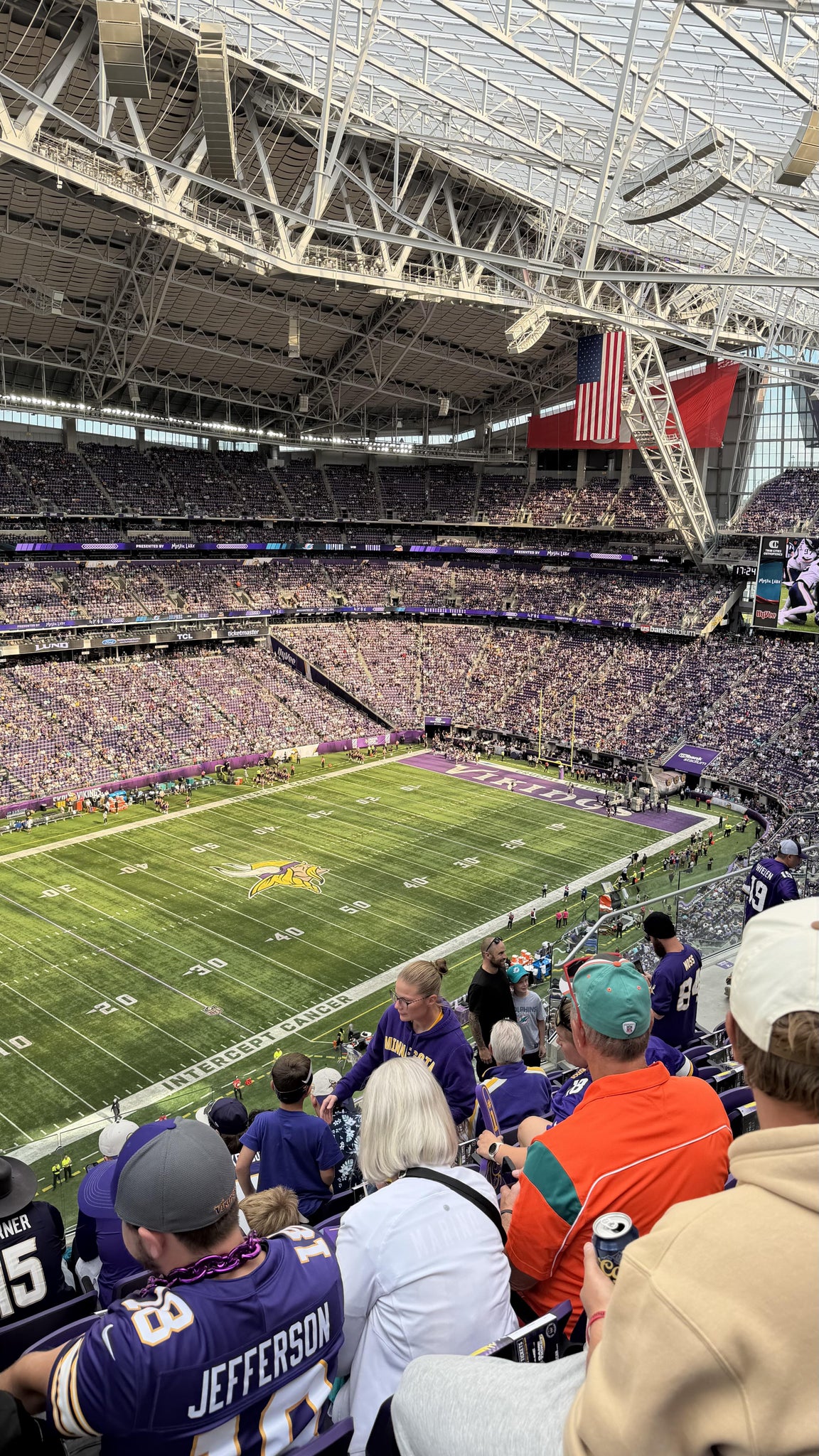 Real Fan View taken from Section 346 at U.S. Bank Stadium by Pedro N