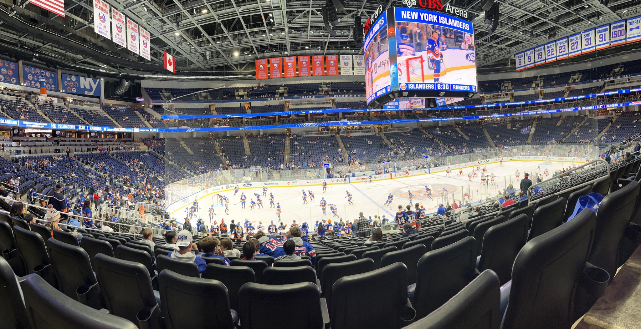Real Fan View taken from Section 116 at UBS Arena by Luke F
