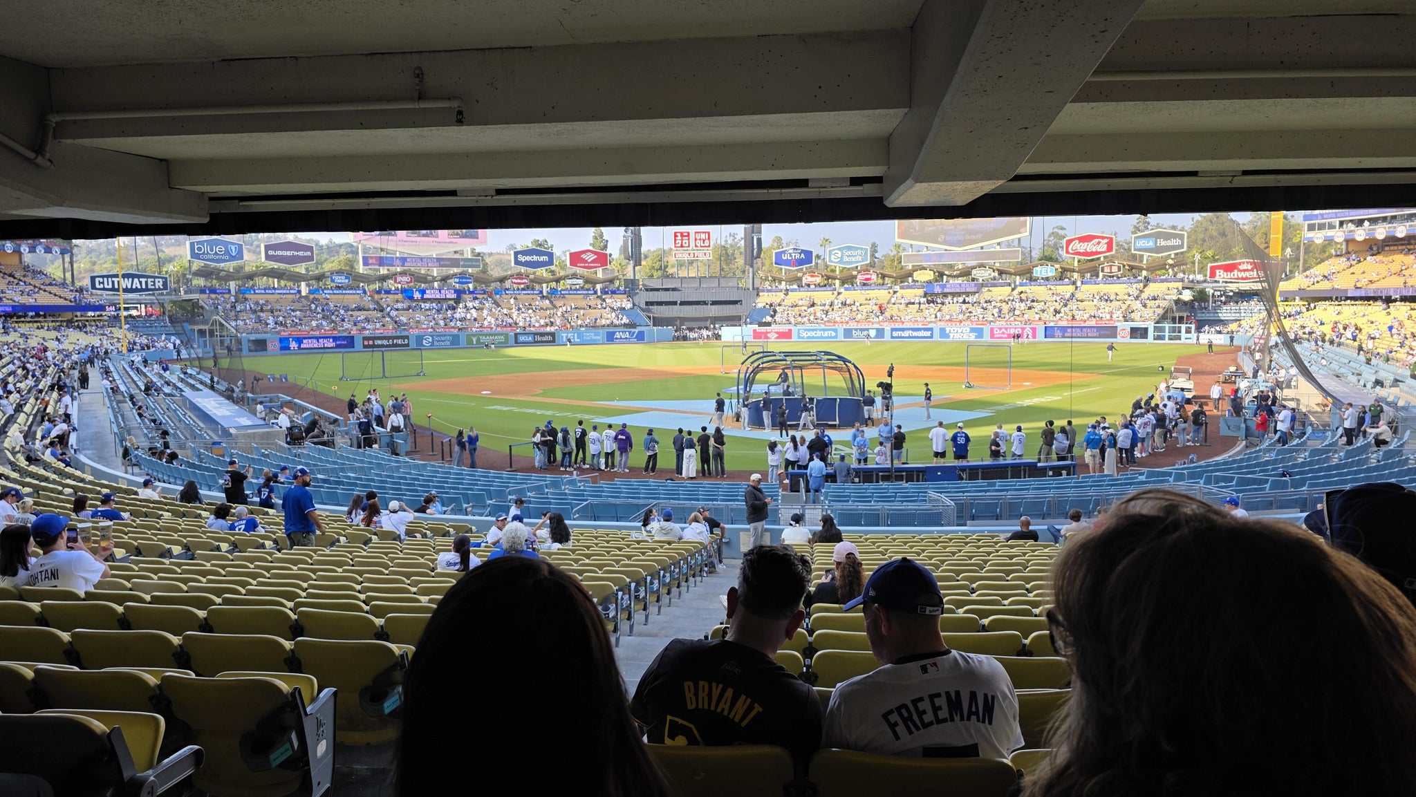 Real Fan View taken from Section 1 FD at UNIQLO Field at Dodger Stadium by Gregg G