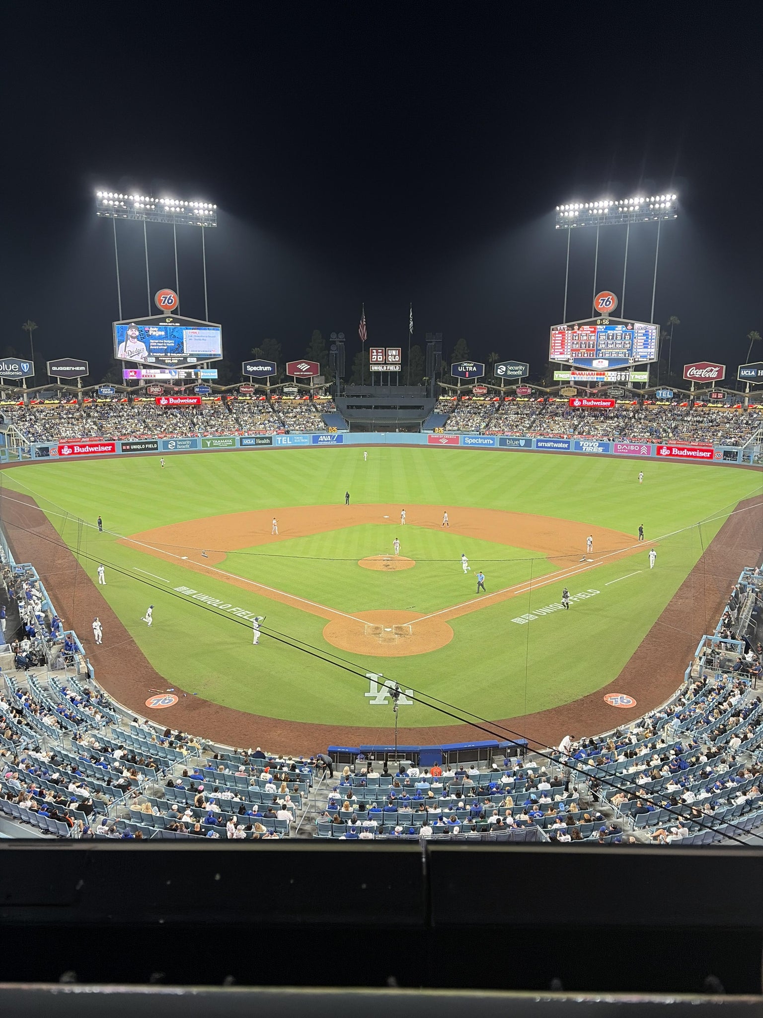 Real Fan View taken from Section 1 RS at UNIQLO Field at Dodger Stadium by Samuel R