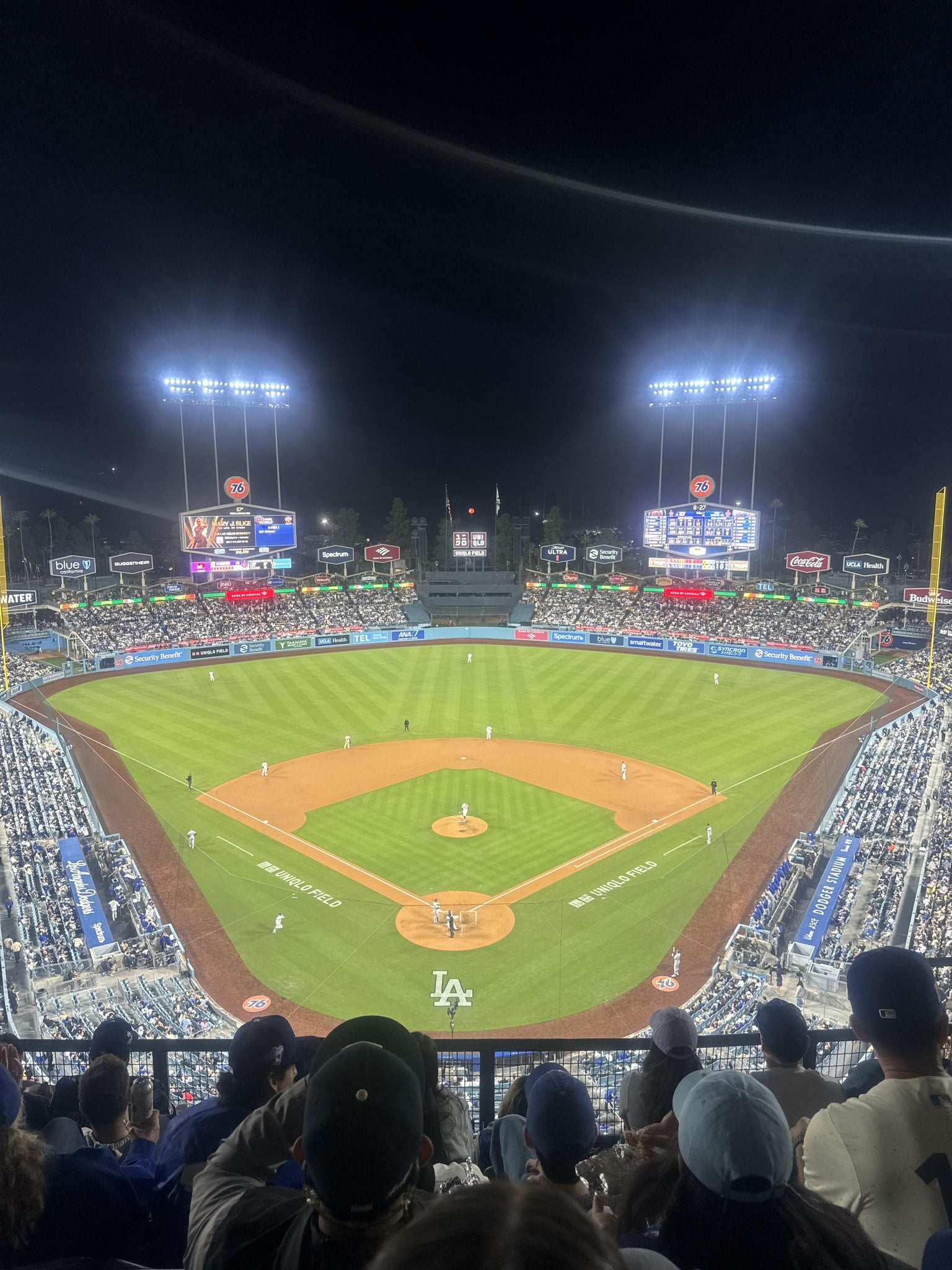 Real Fan View taken from Section 1 TD at UNIQLO Field at Dodger Stadium by Brian M