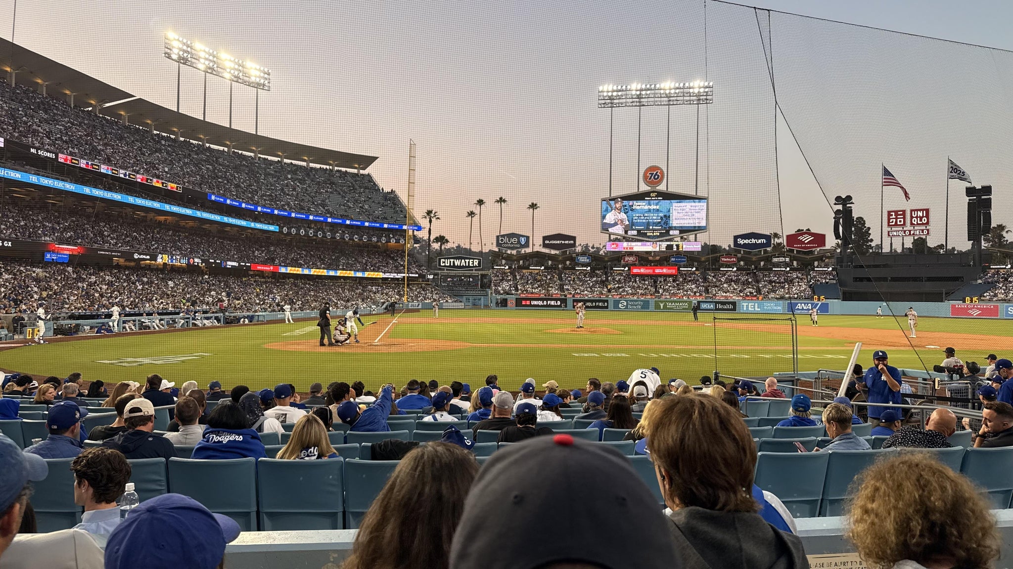 Real Fan View taken from Section 10 FD at UNIQLO Field at Dodger Stadium by Oliver K