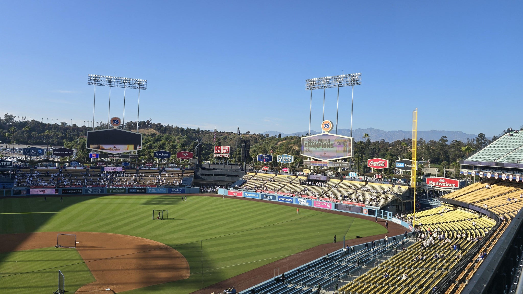 Real Fan View taken from Section 10 RS at UNIQLO Field at Dodger Stadium by Richard R