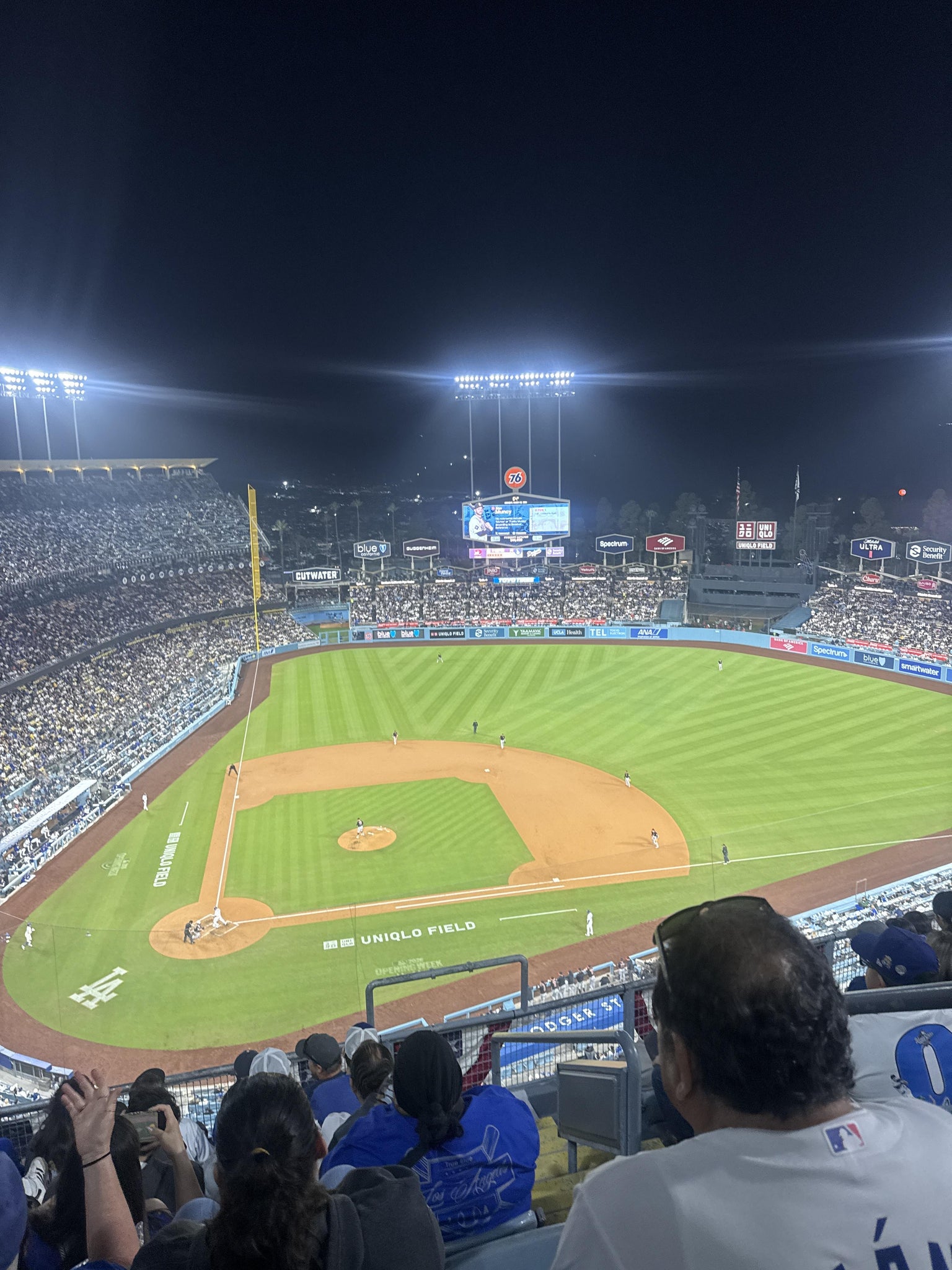 Real Fan View taken from Section 10 TD at UNIQLO Field at Dodger Stadium by Julio C