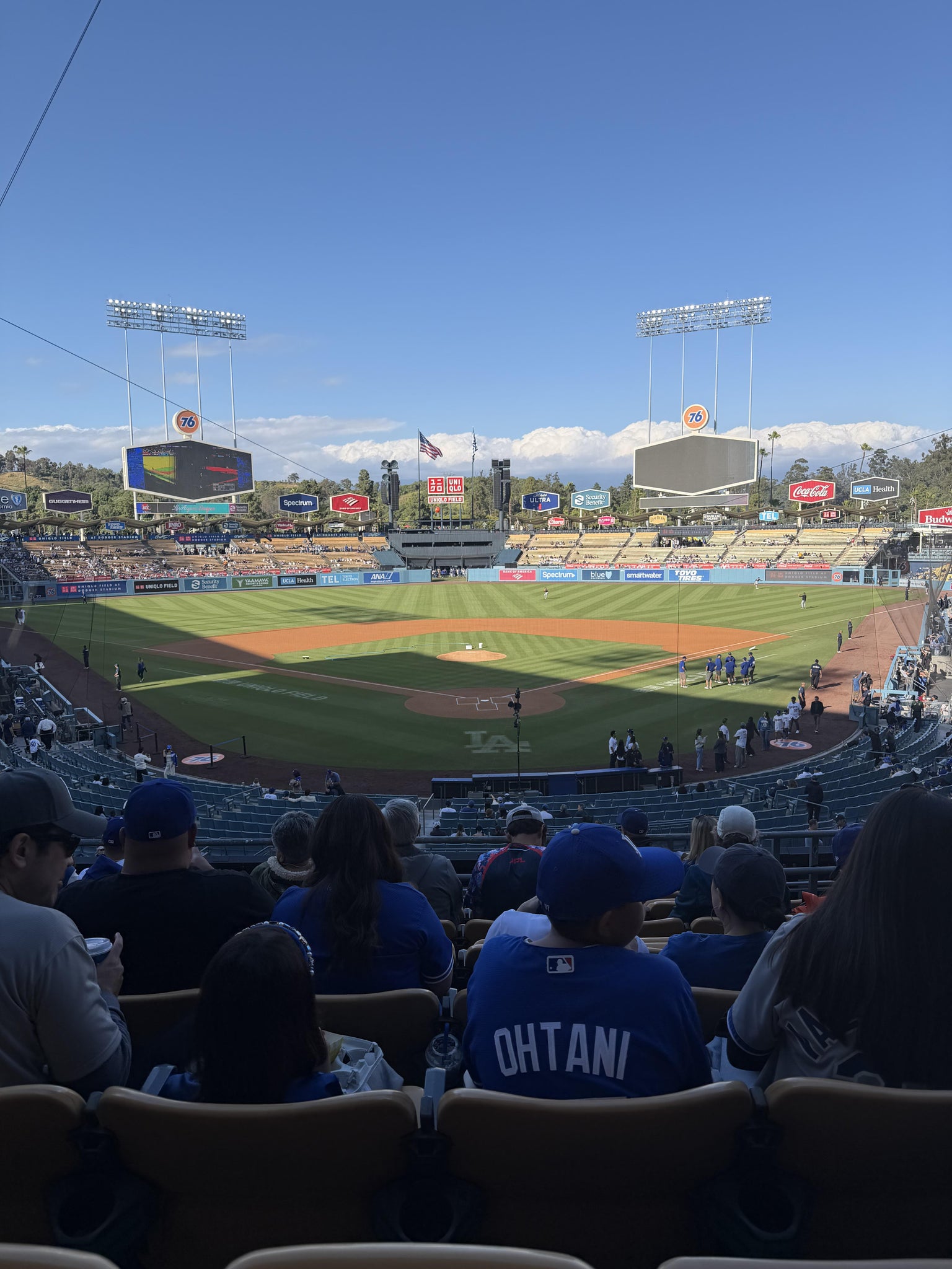 Real Fan View taken from Section 101 LG at UNIQLO Field at Dodger Stadium by Cam D