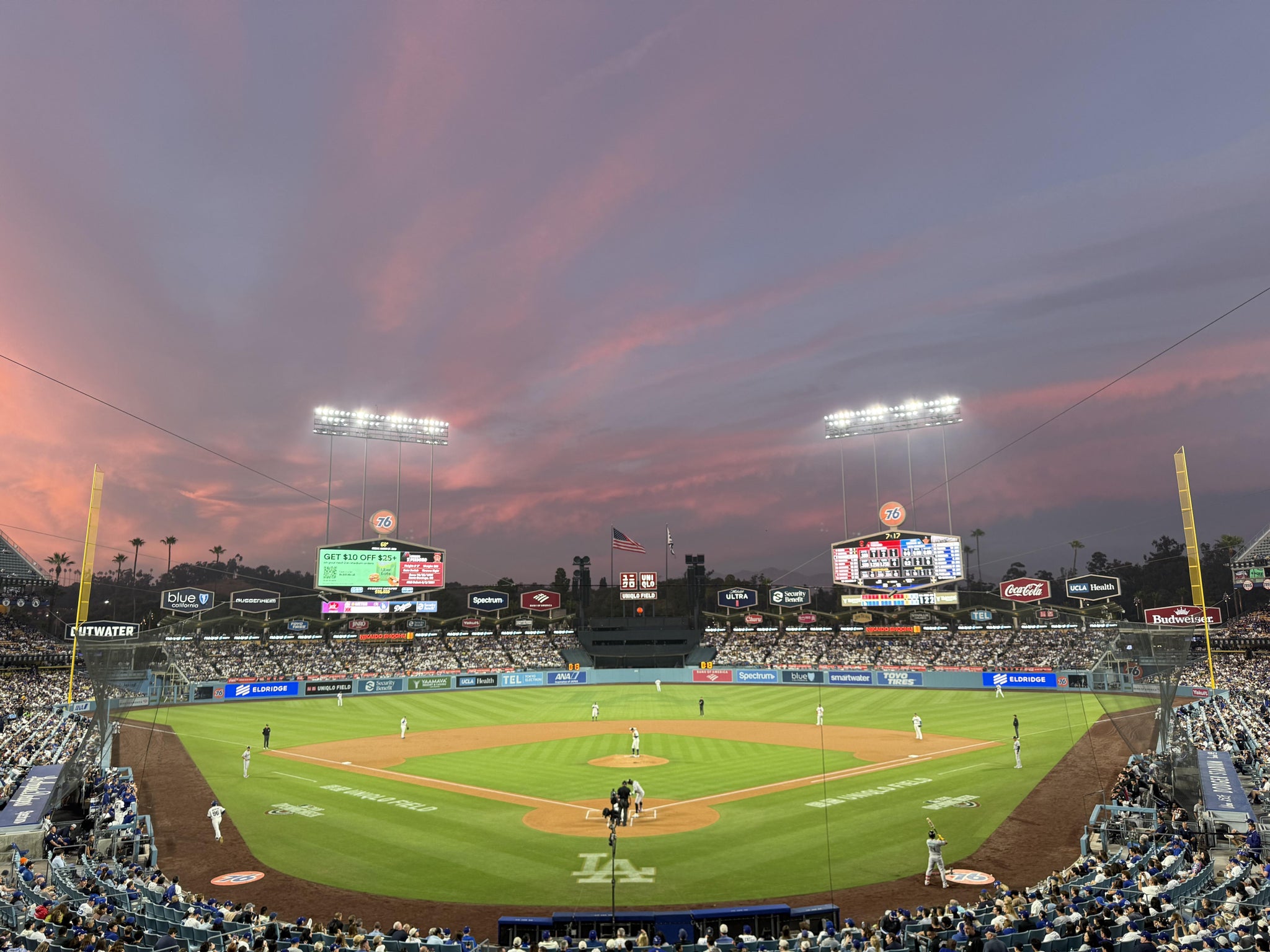 Real Fan View taken from Section 102 LG at UNIQLO Field at Dodger Stadium by Anonymous User