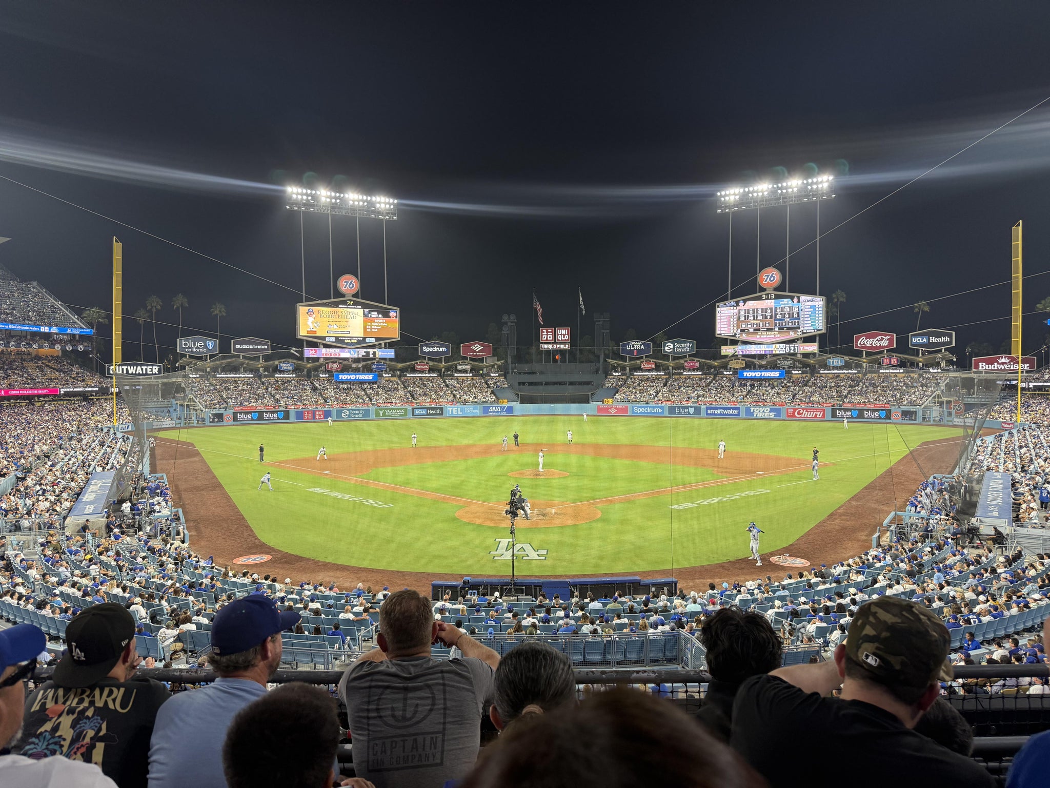 Real Fan View taken from Section 102 LG at UNIQLO Field at Dodger Stadium by Frederick K