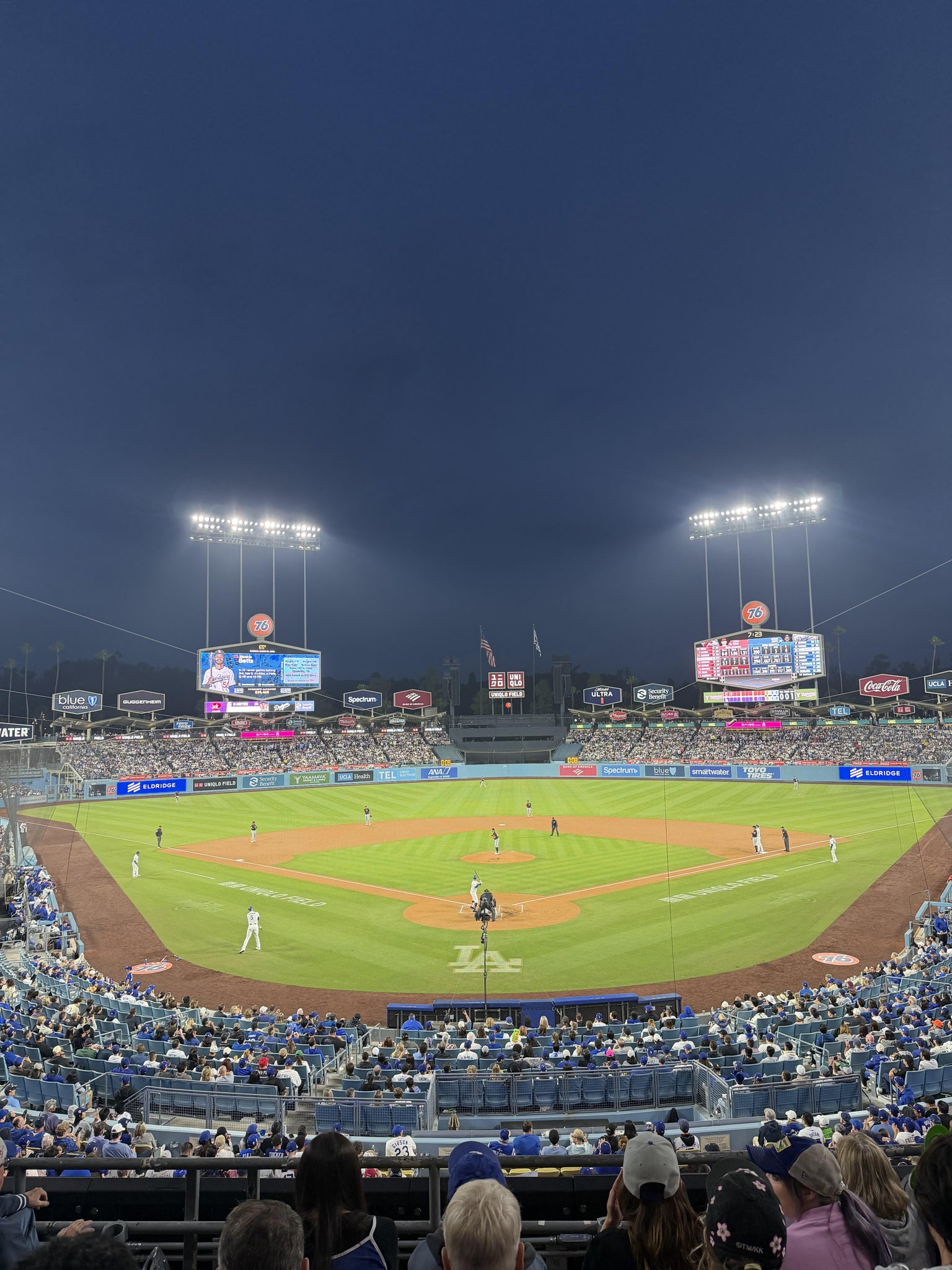 Real Fan View taken from Section 102 LG at UNIQLO Field at Dodger Stadium by Simon M