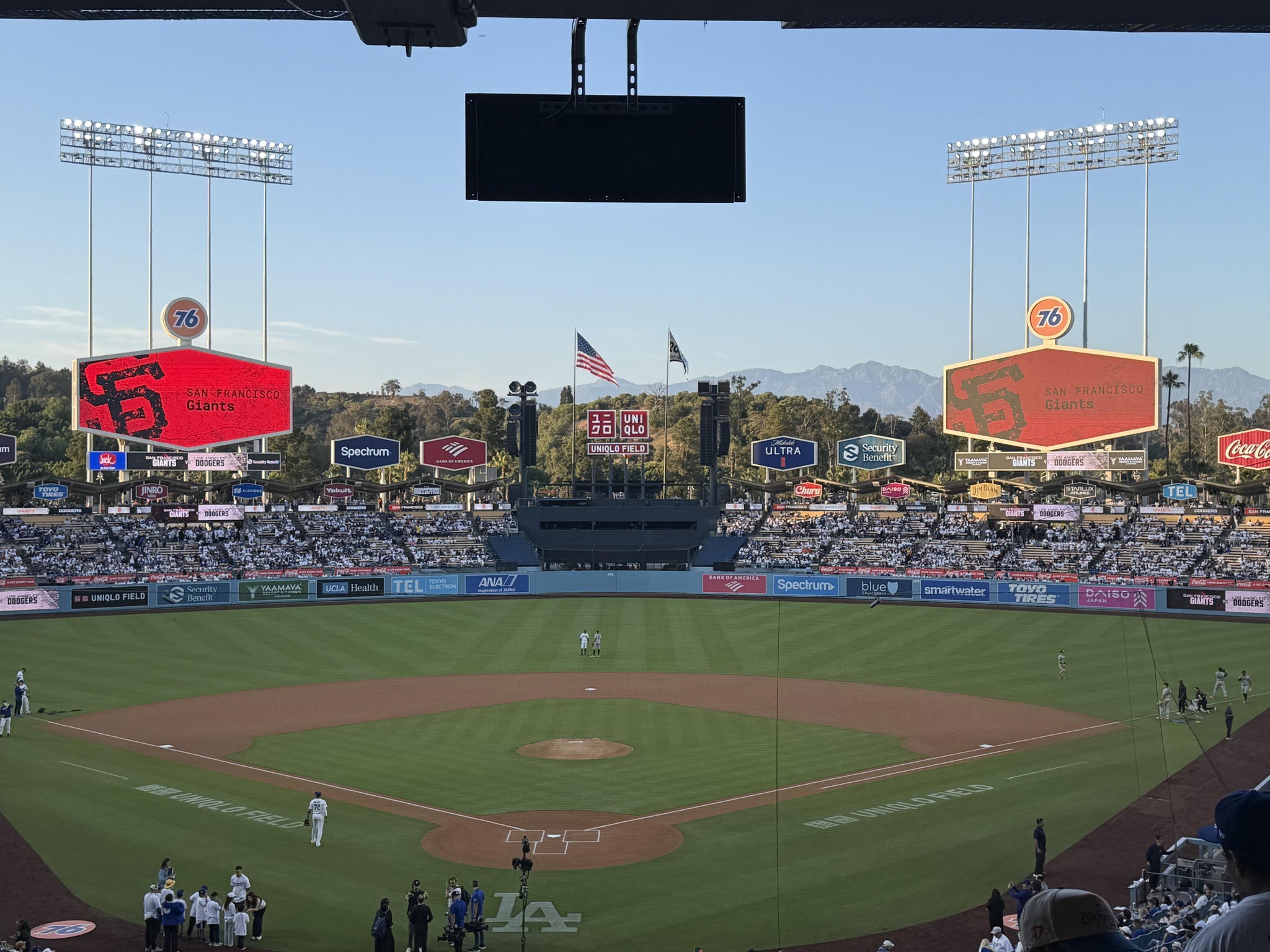 Real Fan View taken from Section 102 LG at UNIQLO Field at Dodger Stadium by Jamie T