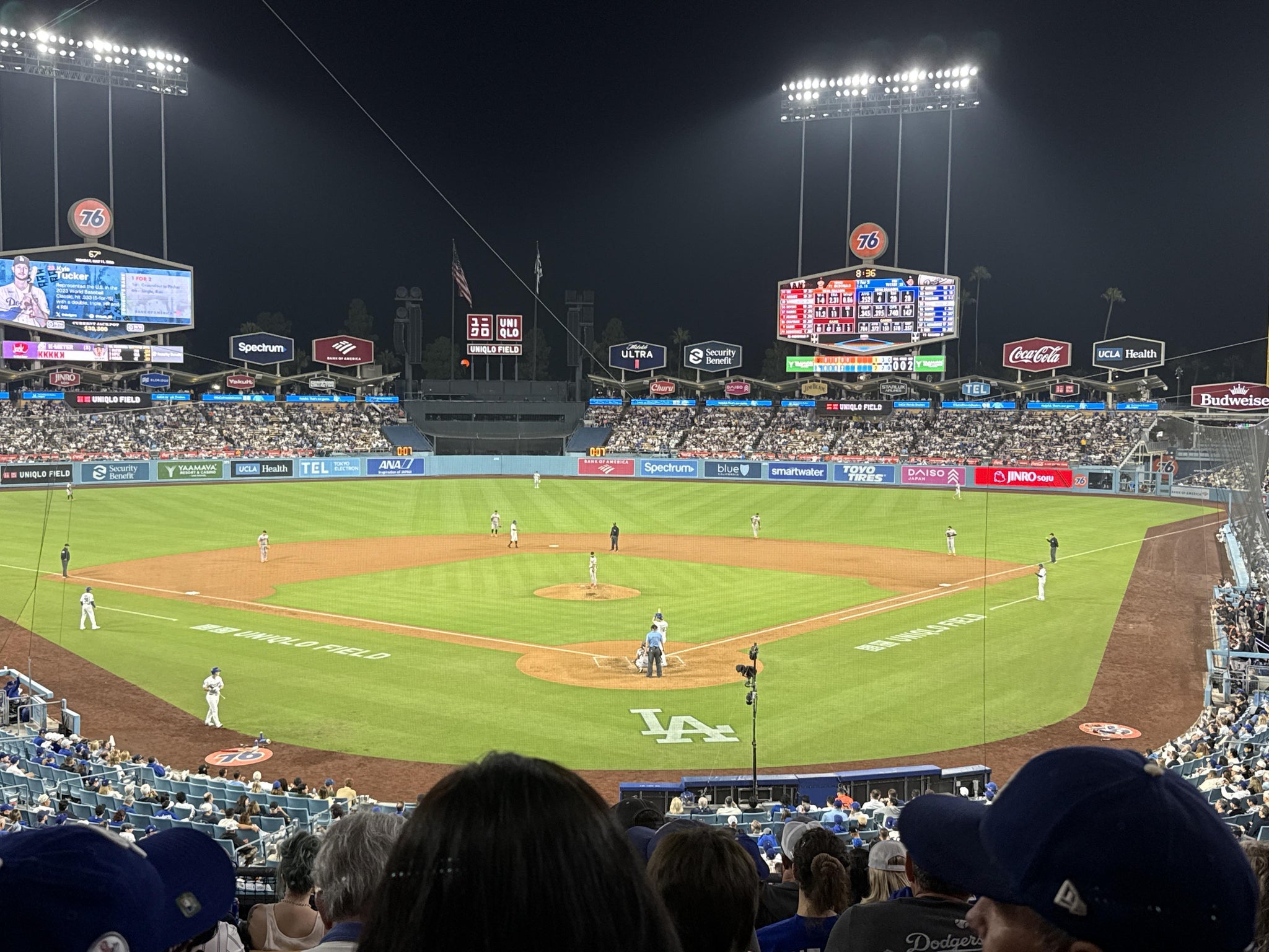 Real Fan View taken from Section 103 LG at UNIQLO Field at Dodger Stadium by Mike B
