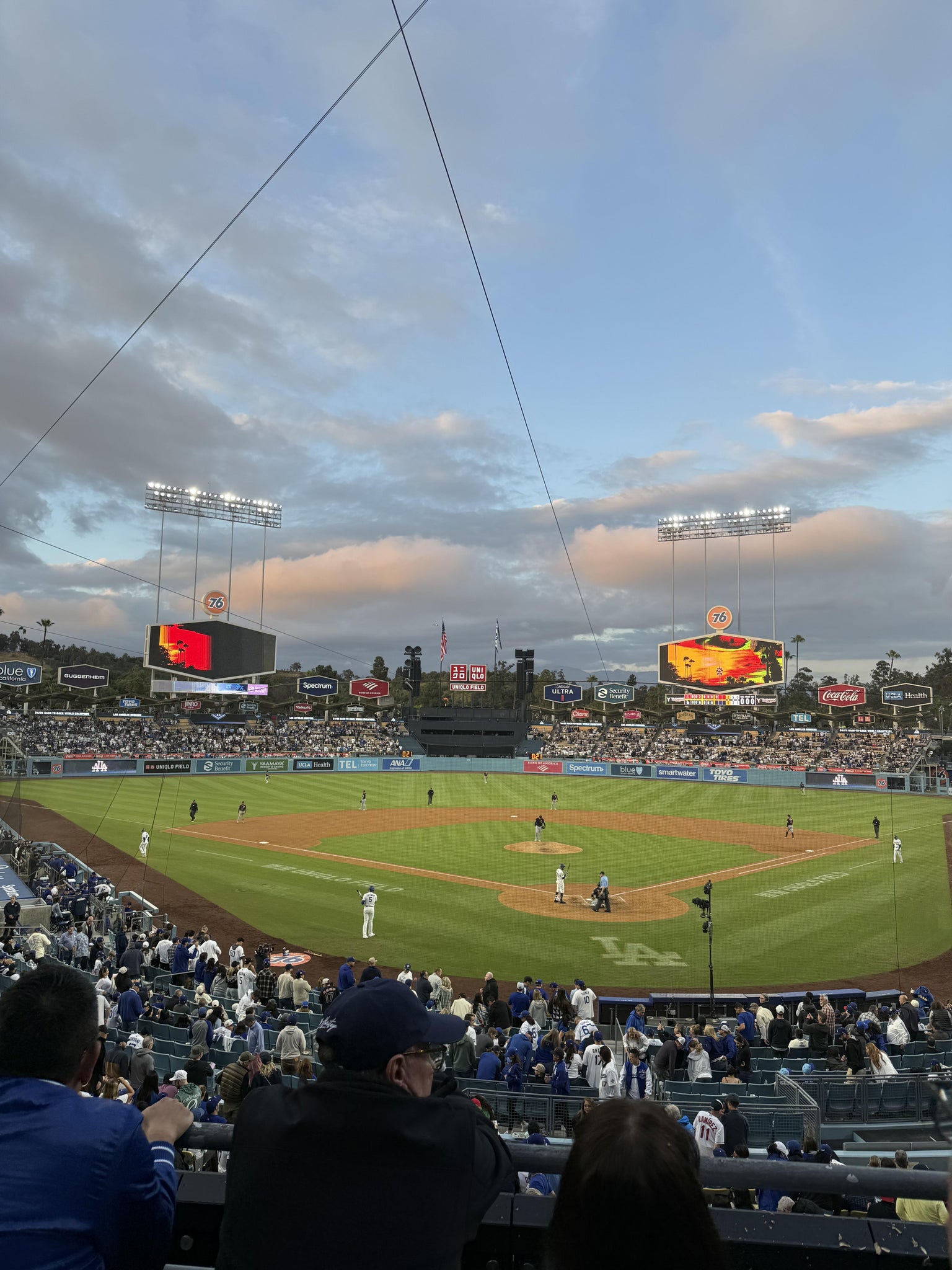 Real Fan View taken from Section 105 LG at UNIQLO Field at Dodger Stadium by Rylee L