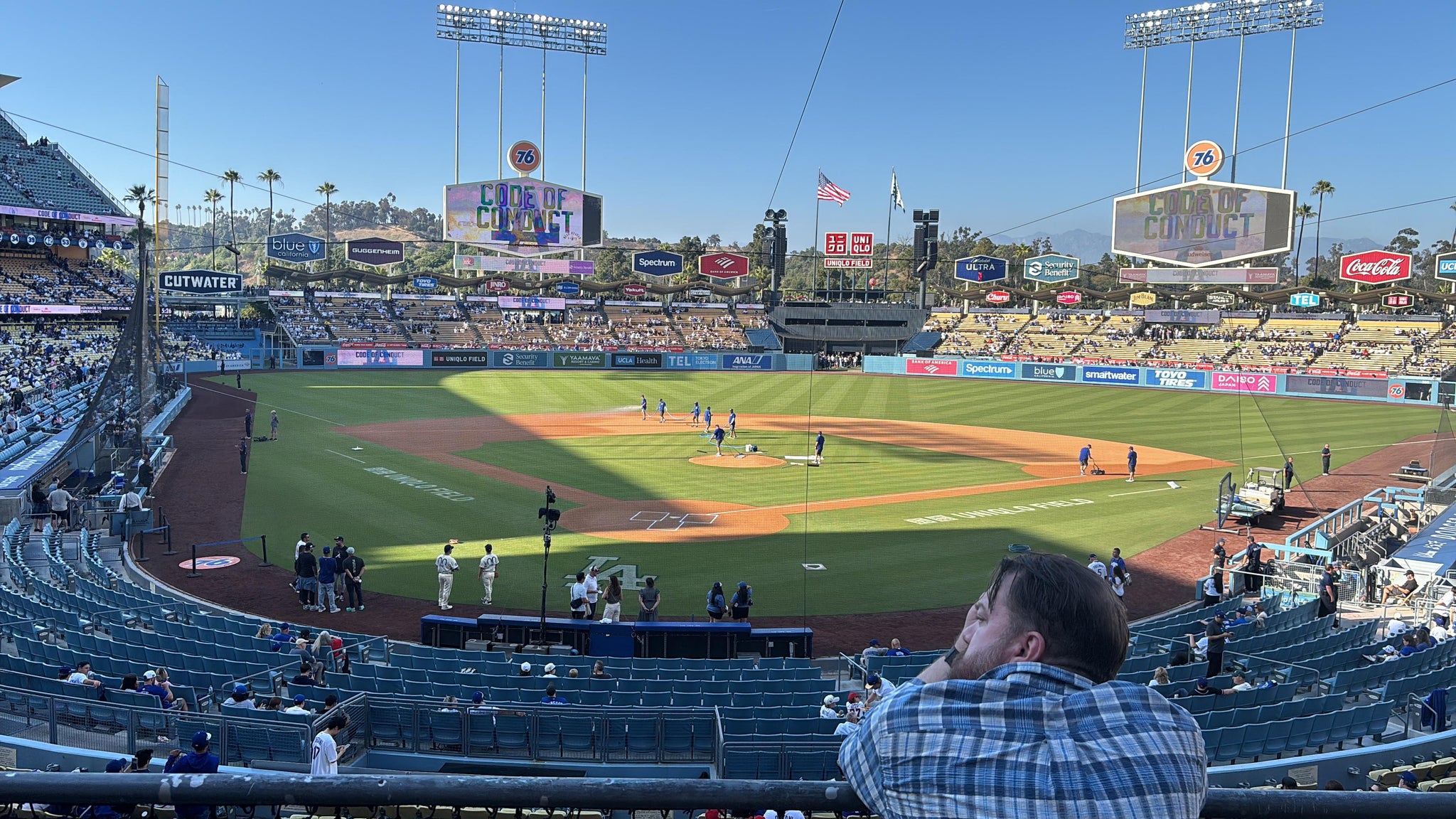 Real Fan View taken from Section 106 LG at UNIQLO Field at Dodger Stadium by Rennie B