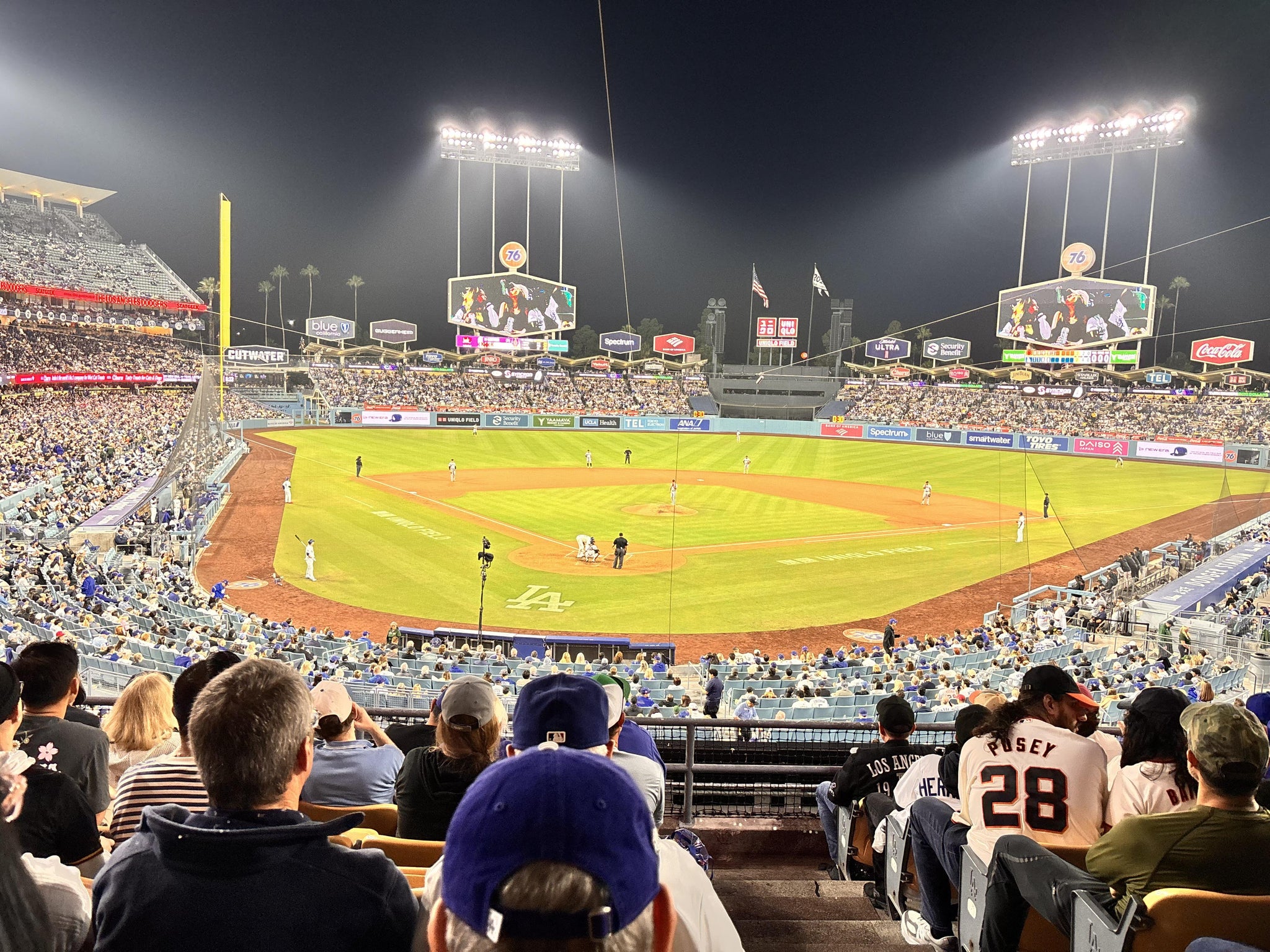Real Fan View taken from Section 106 LG at UNIQLO Field at Dodger Stadium by Zachary M