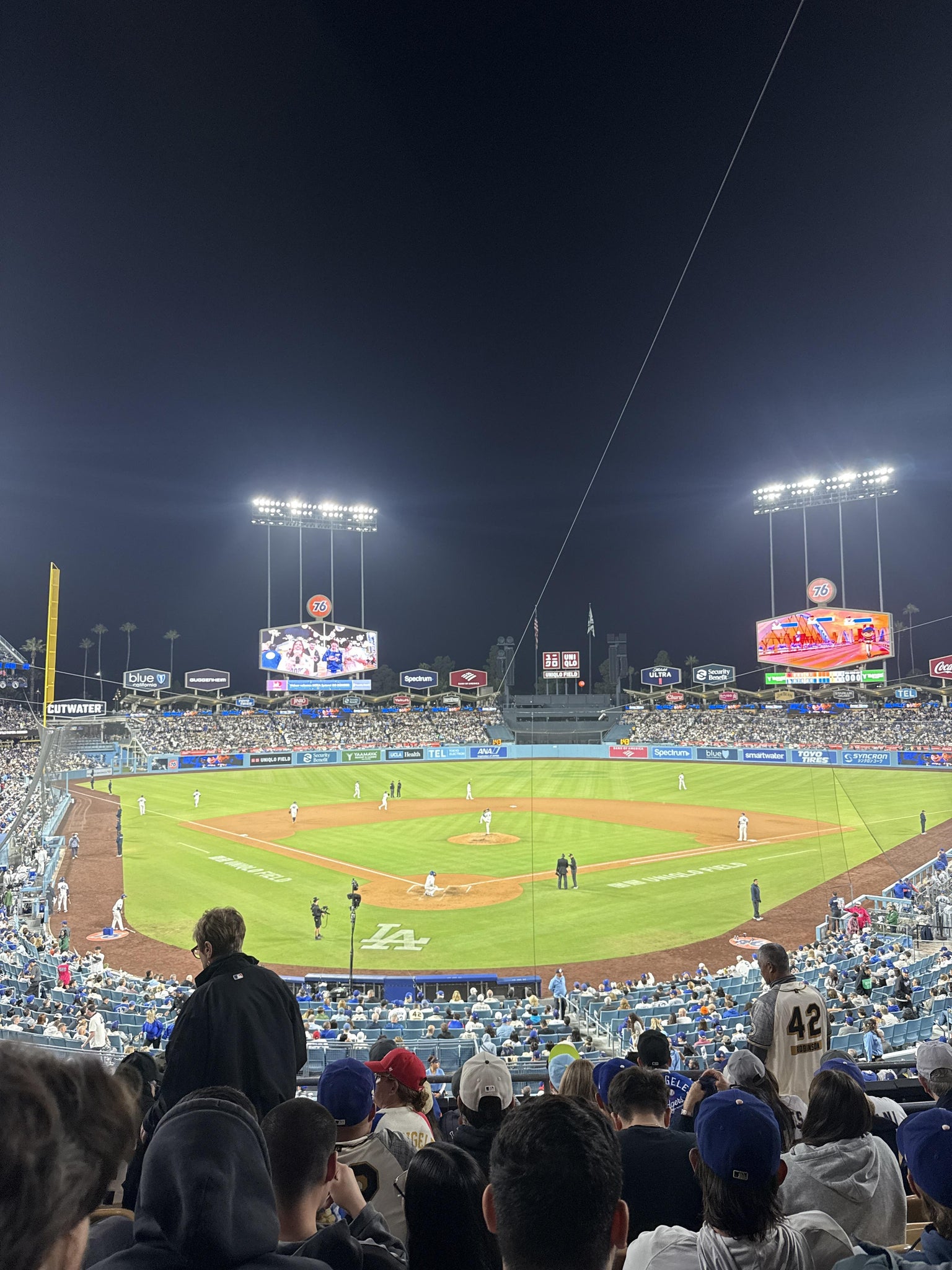 Real Fan View taken from Section 106 LG at UNIQLO Field at Dodger Stadium by Louis B