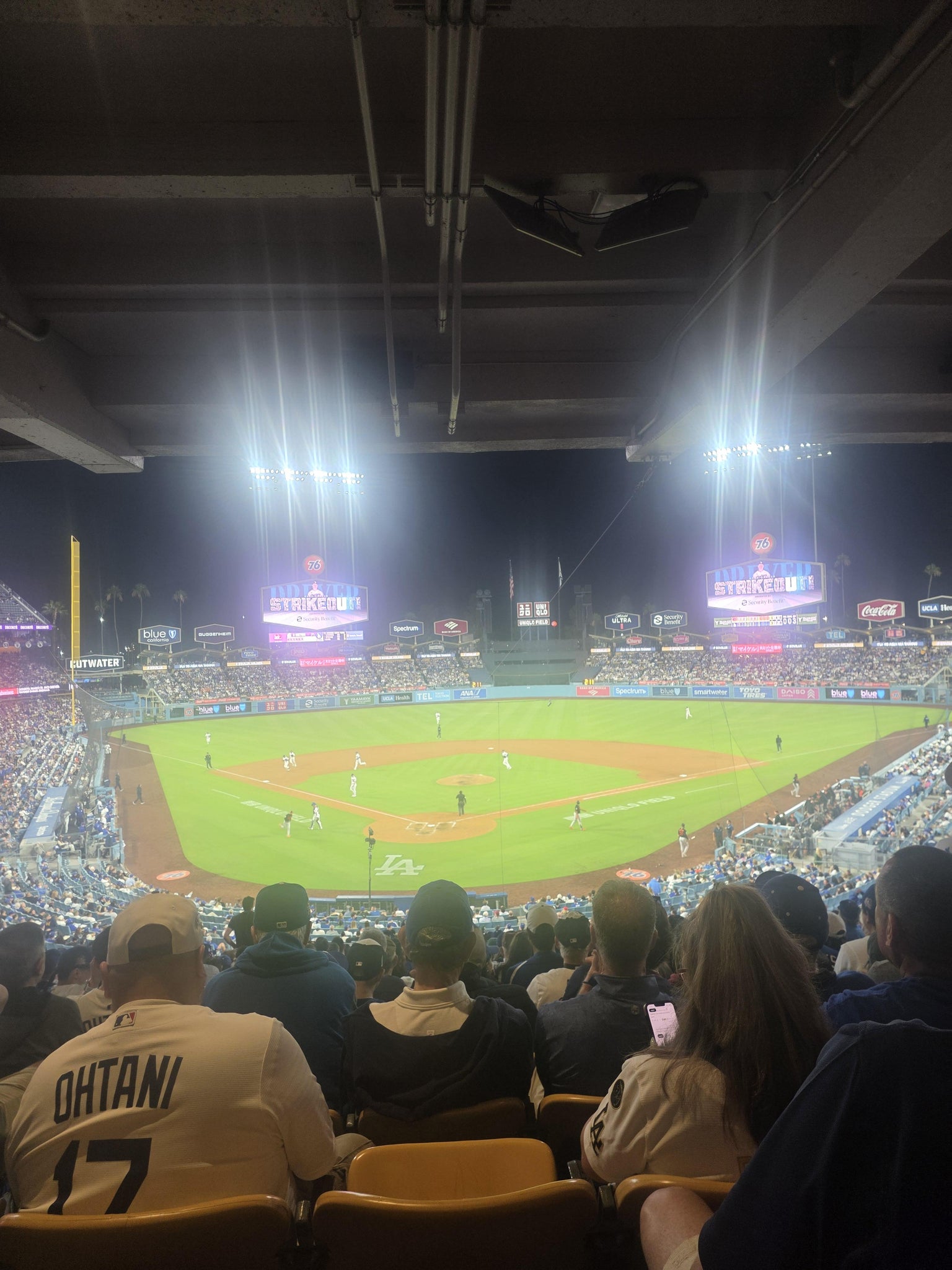 Real Fan View taken from Section 106 LG at UNIQLO Field at Dodger Stadium by Erica R